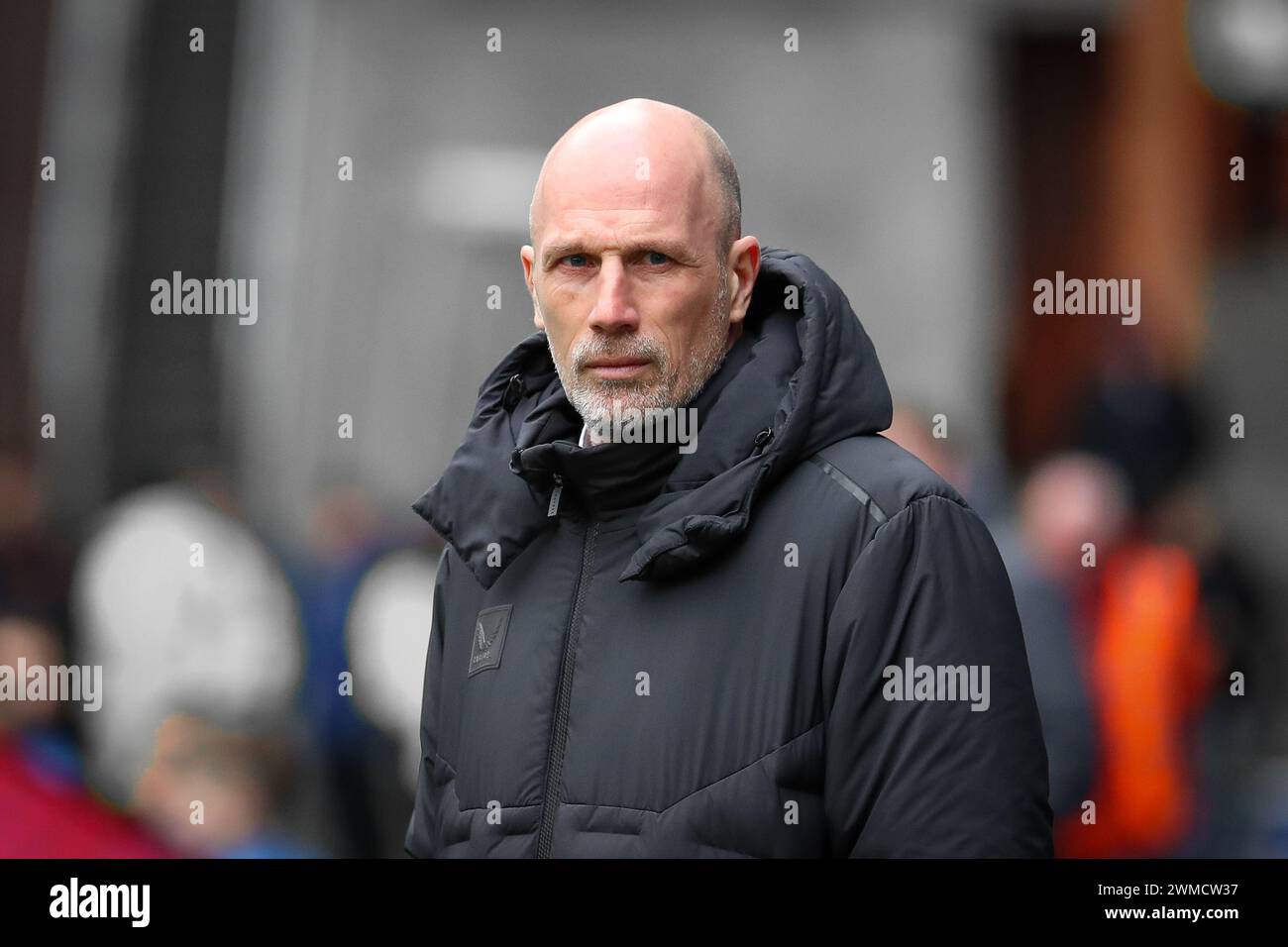 Philippe Clement, allenatore e allenatore del Rangers Football Club, Ibrox Stadium, Glasgow, Scozia, Regno Unito Foto Stock