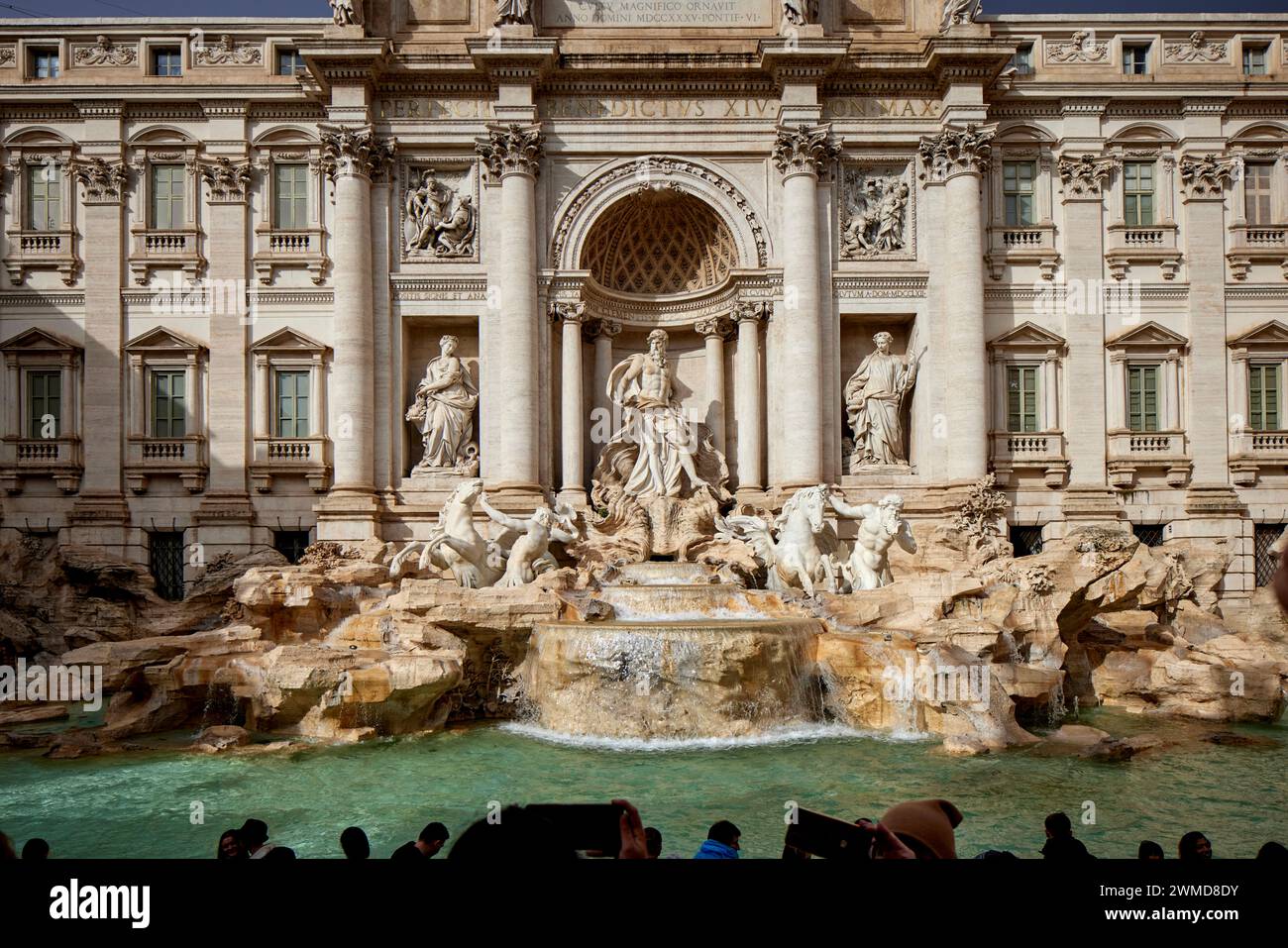 Fontana di Trevi Roma, Italia. Foto Stock
