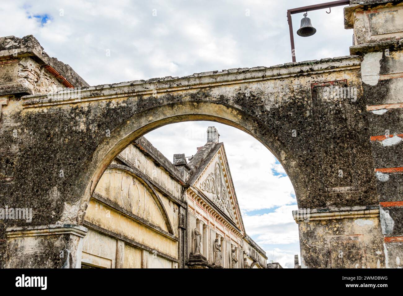 Merida Mexico, Yaxcopoil, ex Hacienda de Heneken, henequen agave fourcroydes fabbrica di impianti per la lavorazione della canapa, teatro aziendale abbandonato vac Foto Stock