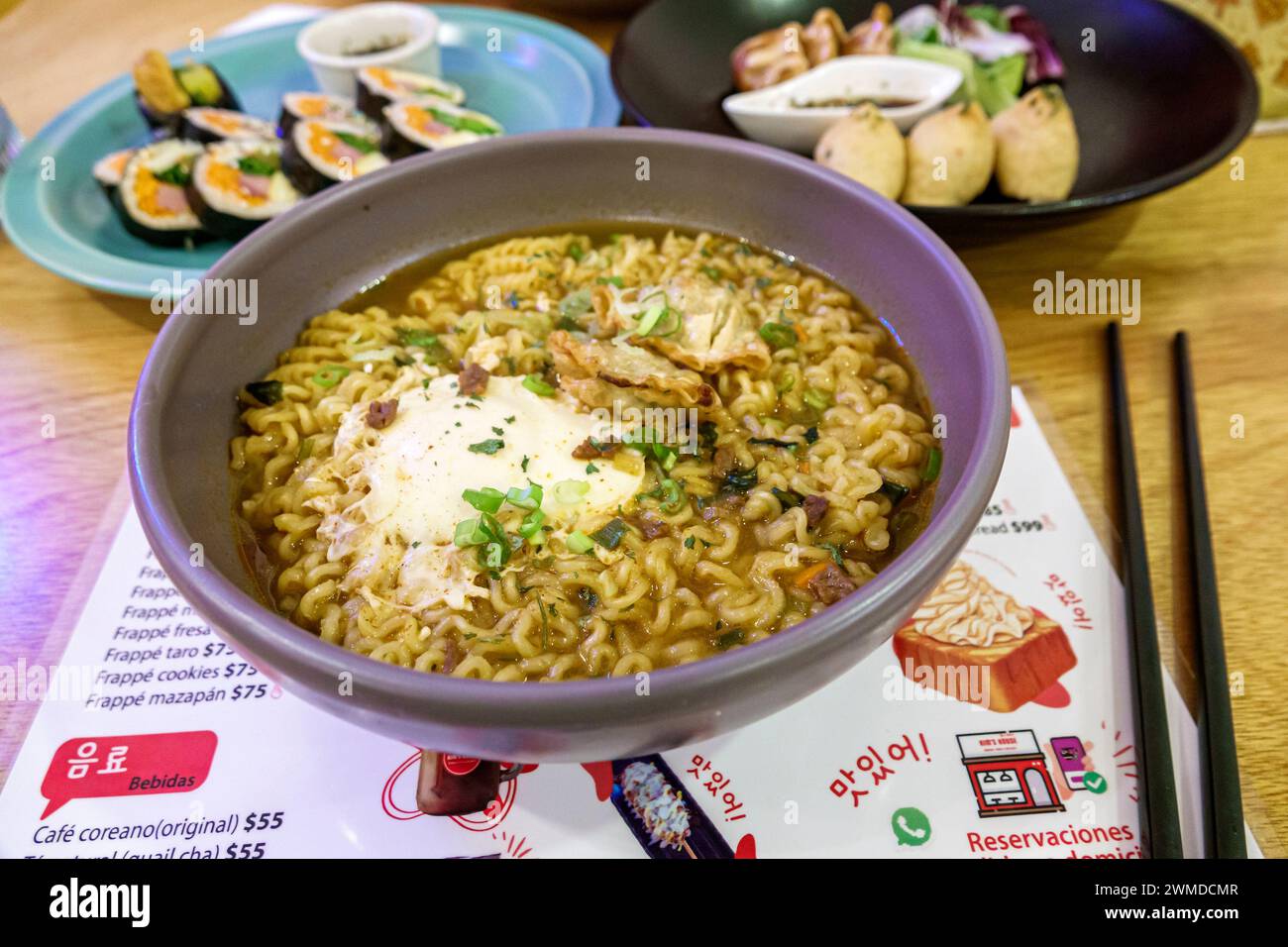 Merida Mexico, Xcumpich Calle 20A, Kim's House, ristoranti coreani che mangiano fuori, caffetterie informali, bistrot, bistrot, business busin Foto Stock