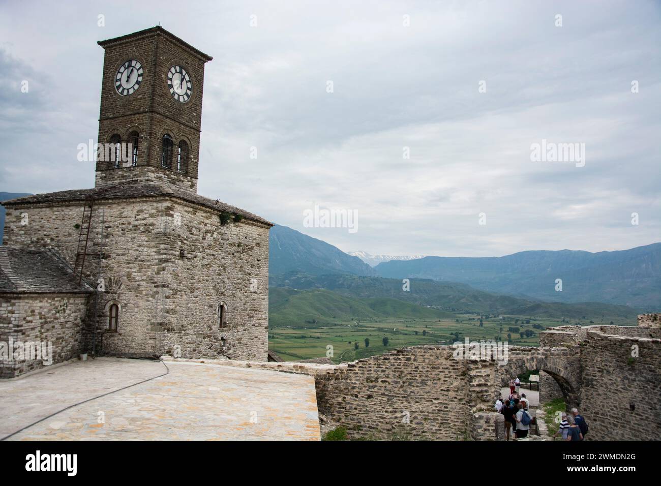 Eindrücke aus Gjirokastra, Weltkulturerbe ad Albanien Foto Stock