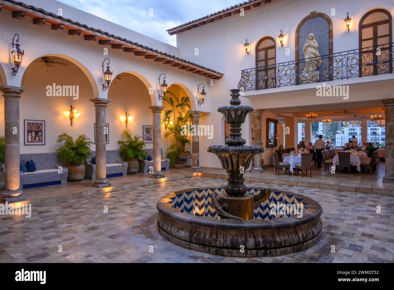 Casa Kimberly, un hotel boutique di lusso a Puerto Vallarta, Messico. Foto Stock