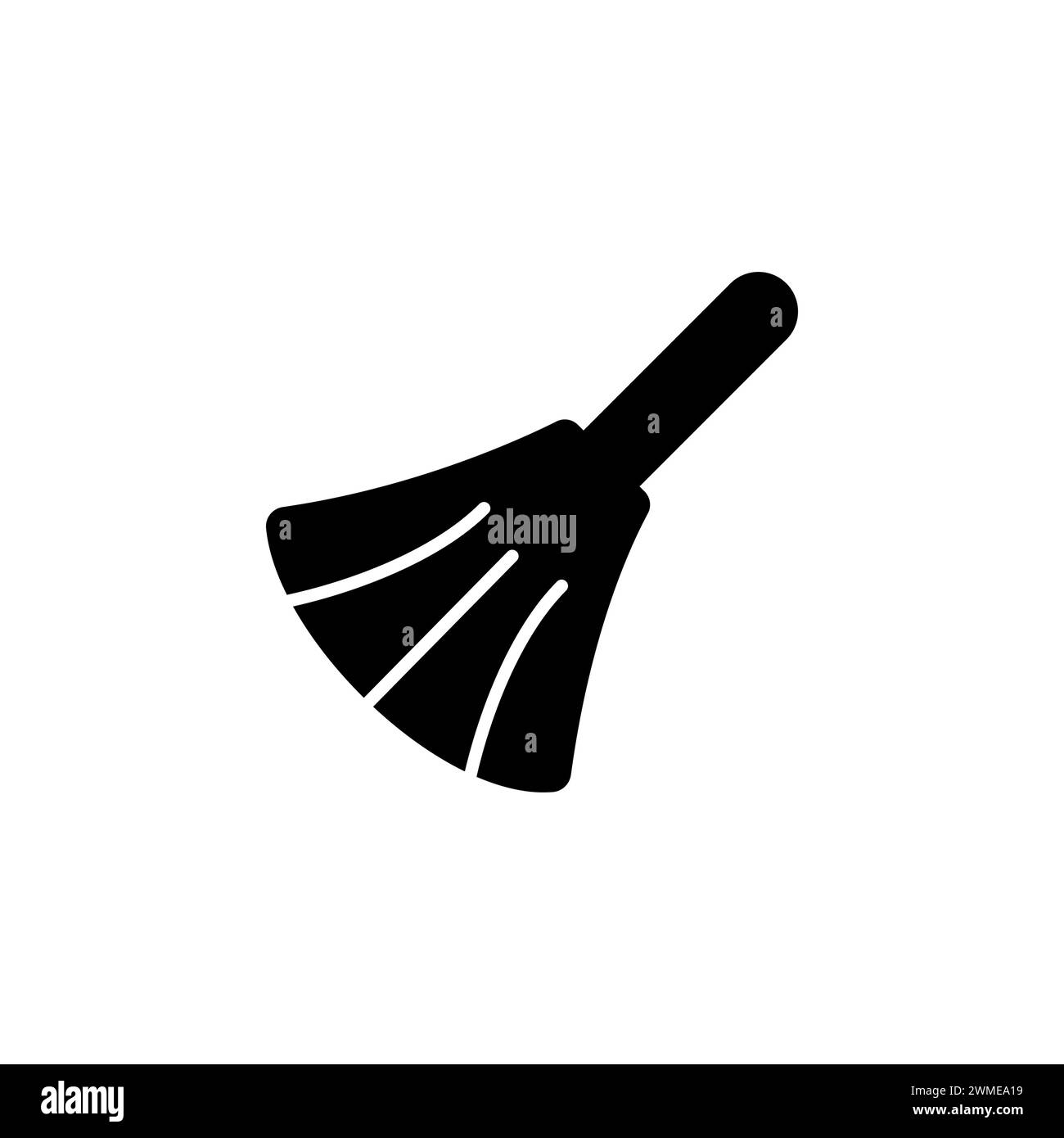 Icona vettoriale piatto spazzola da cucina. Simbolo solido semplice isolato su sfondo bianco Illustrazione Vettoriale