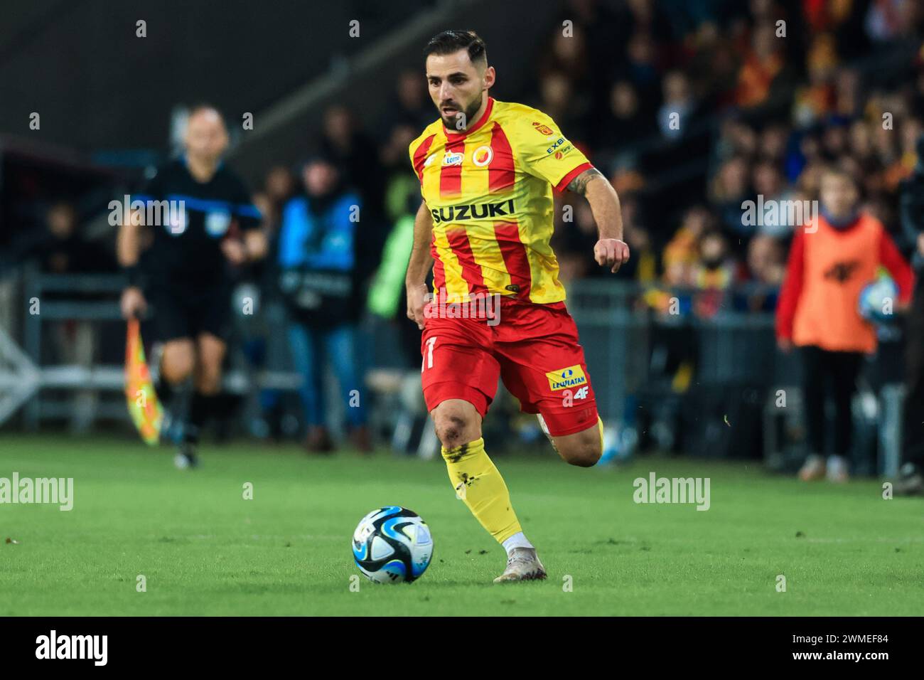25.02.2024 Kielce Pilka nozna PKO Ekstraklasa 2023/2024 Korona Kielce - Legia Warszawa N/z Nono foto Adam Starszynski/PressFocus 25.02.2024 Kielce Football PKO Ekstraklasa2023/2024, massima divisione polacca Korona Kielce - Legia Warszawa Nono Credit Adam Starszynski/PressFocus Credit: SIPA USA/Alamy Live News Foto Stock