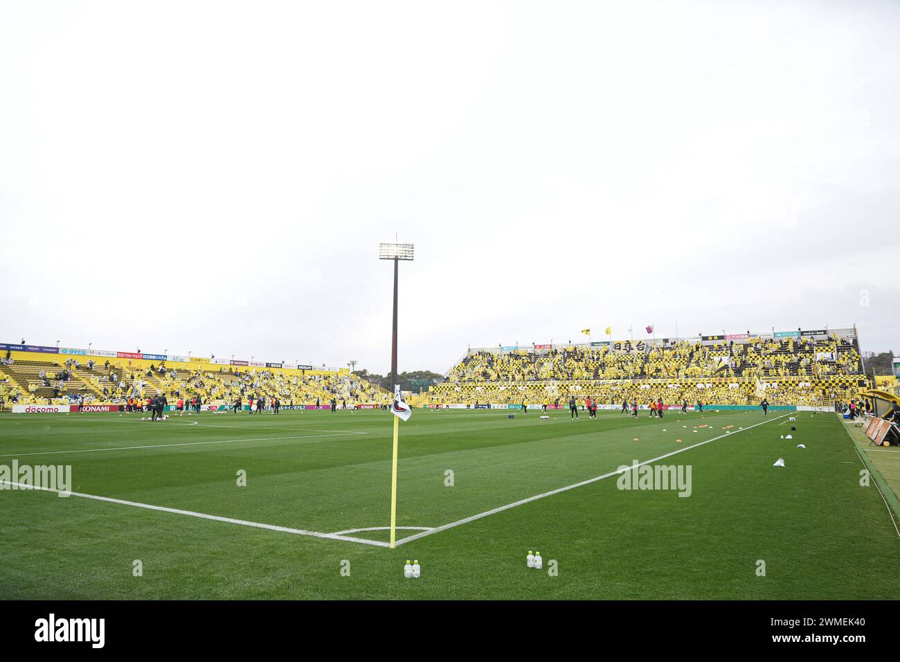 Sankyo Frontier Kashiwa Stadium, Chiba, Giappone. 25 febbraio 2024. Sankyo Frontier Kashiwa Stadium/General view, 25 FEBBRAIO 2024 - Football/Soccer: 2024 J1 League match tra Kashiwa Reysol 1-1 Kyoto Sanga F.C. allo Stadio Sankyo Frontier Kashiwa, Chiba, Giappone. Crediti: AFLO SPORT/Alamy Live News Foto Stock