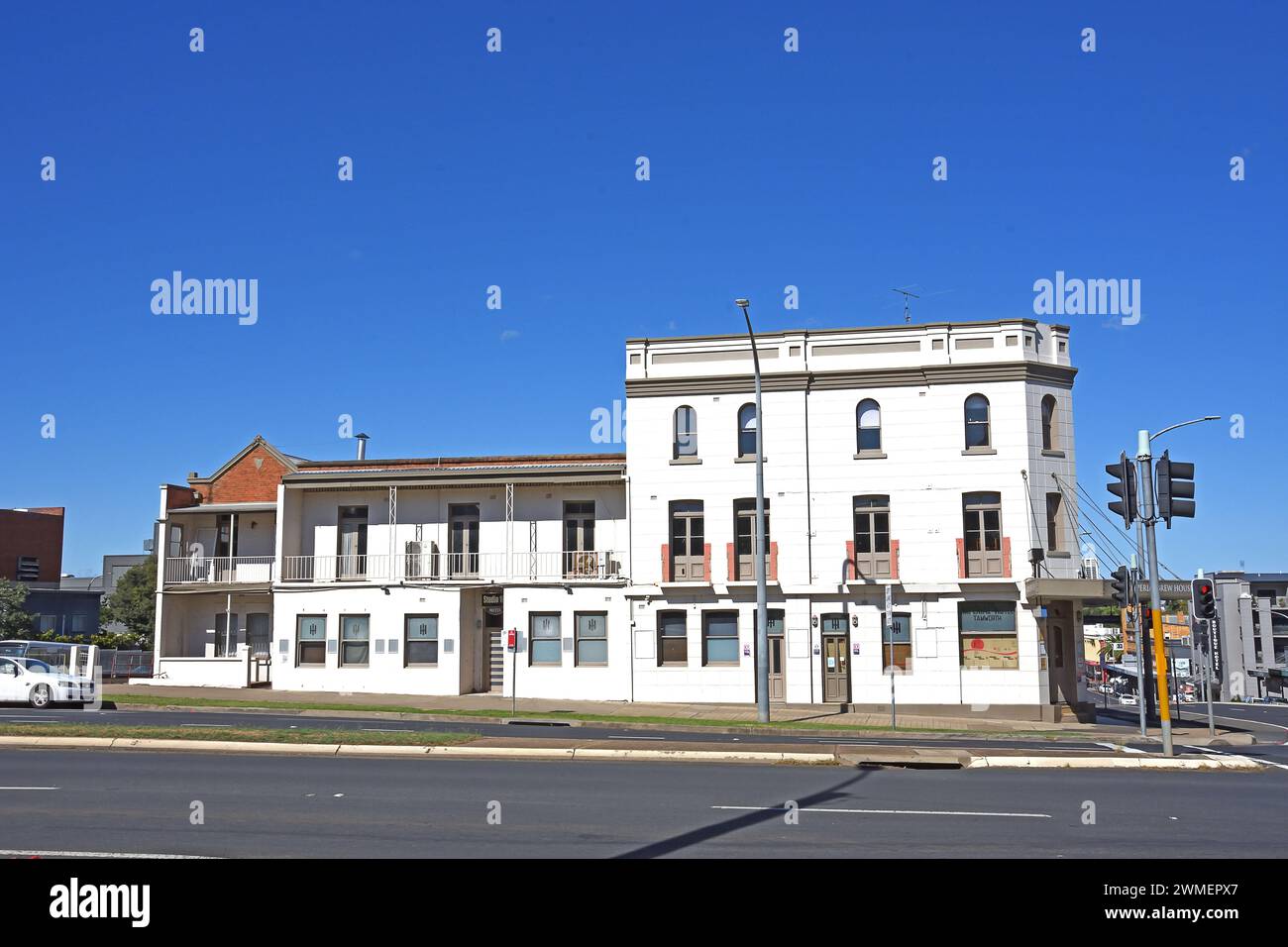 Imperial Hotel, noto anche come Imperial Brew House Tamworth Australia. Foto Stock