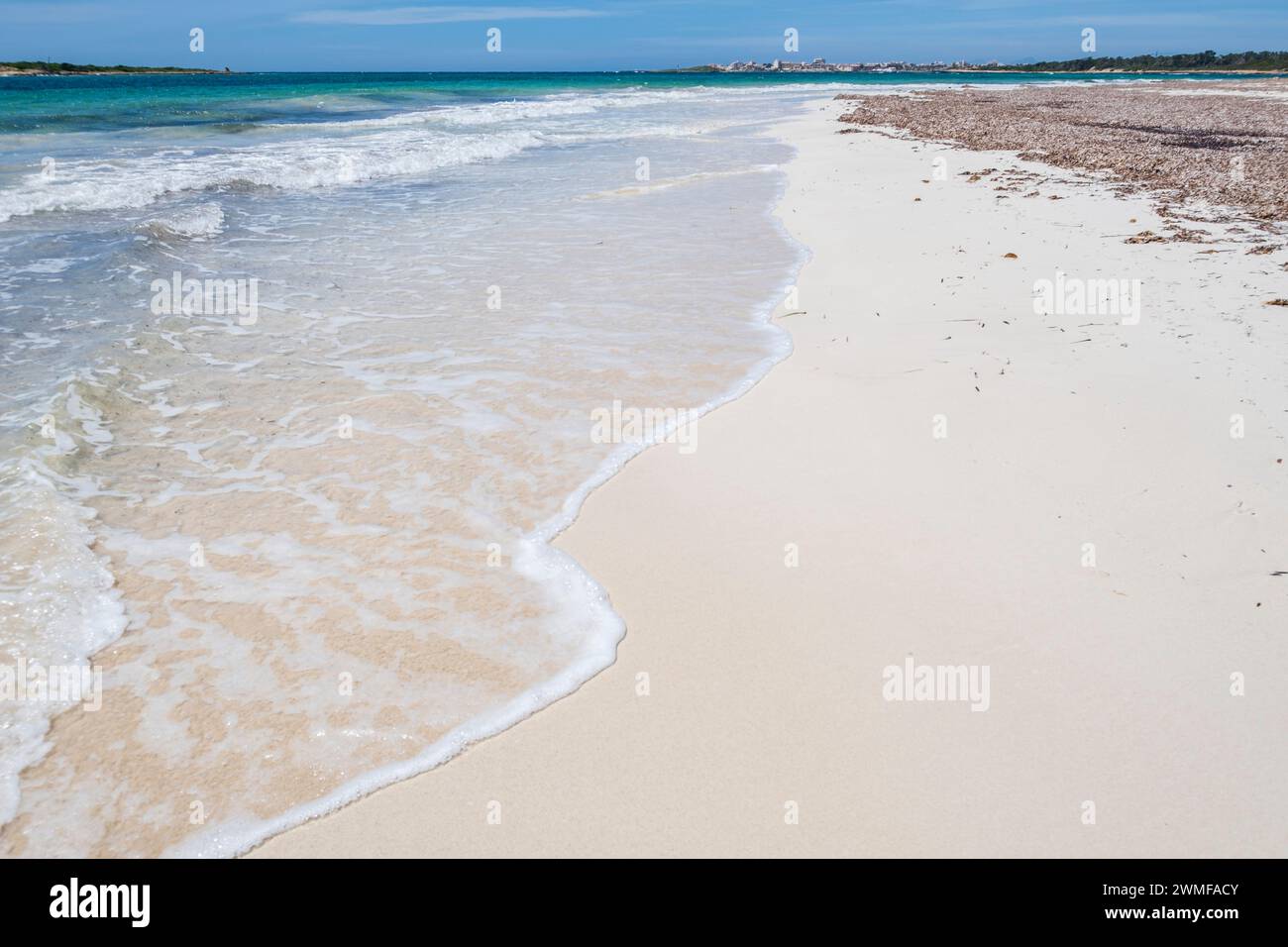 Es Carbo Beach, Ses Salines, Mallorca, Isole Baleari, Spagna Foto Stock