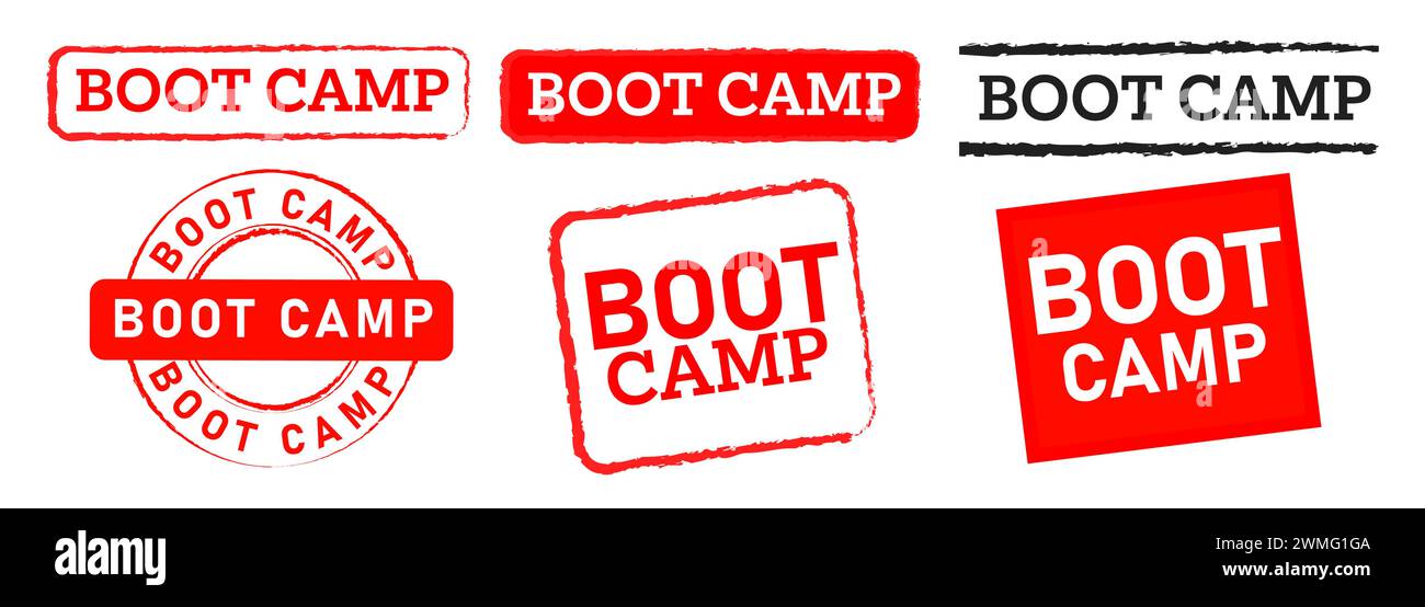 timbro rettangolare e circolare del campo di stivaggio per il servizio postale della struttura correttiva Illustrazione Vettoriale