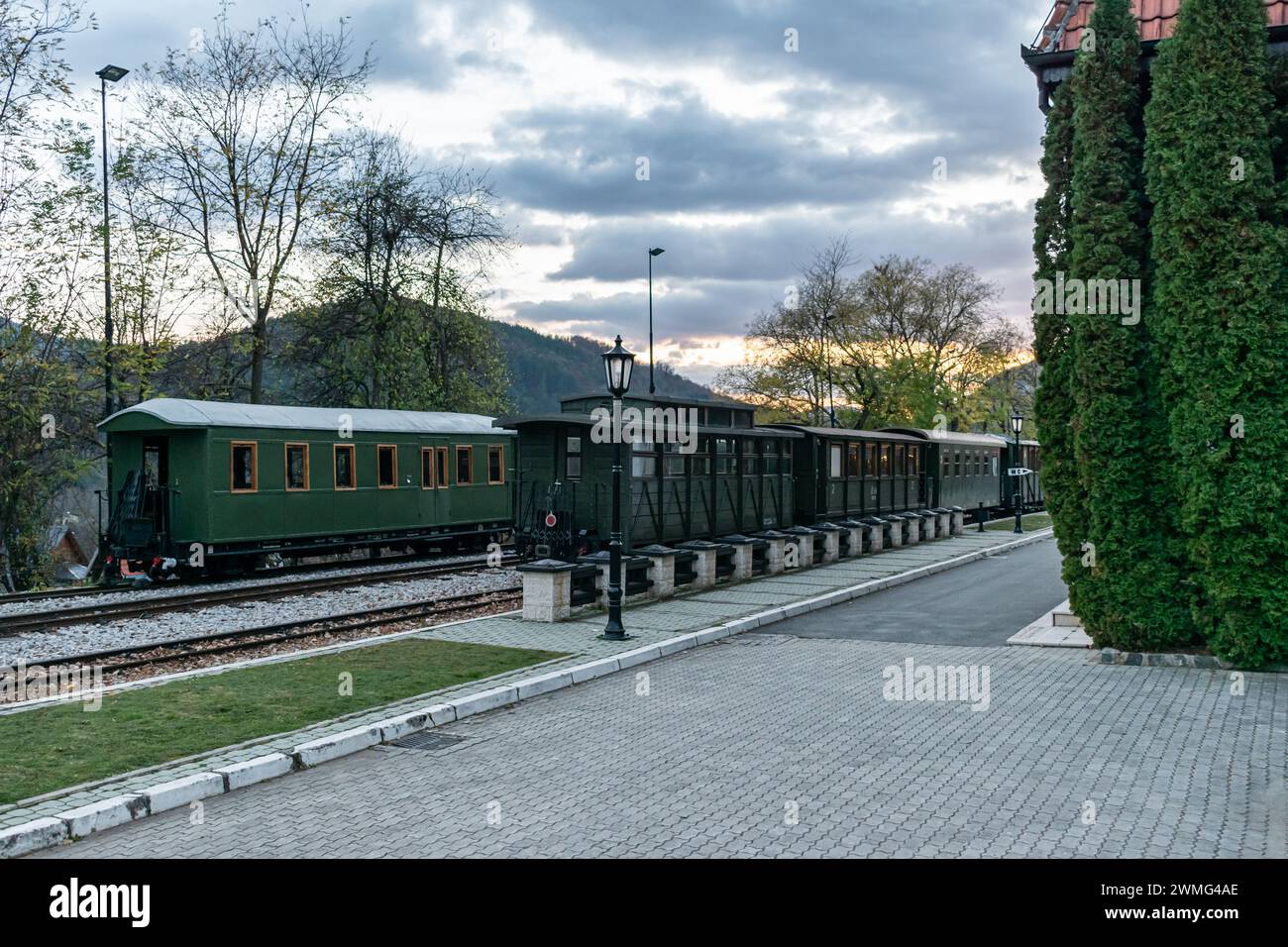 Sargan otto ferrovia patrimonio, Mokra Gora Foto Stock