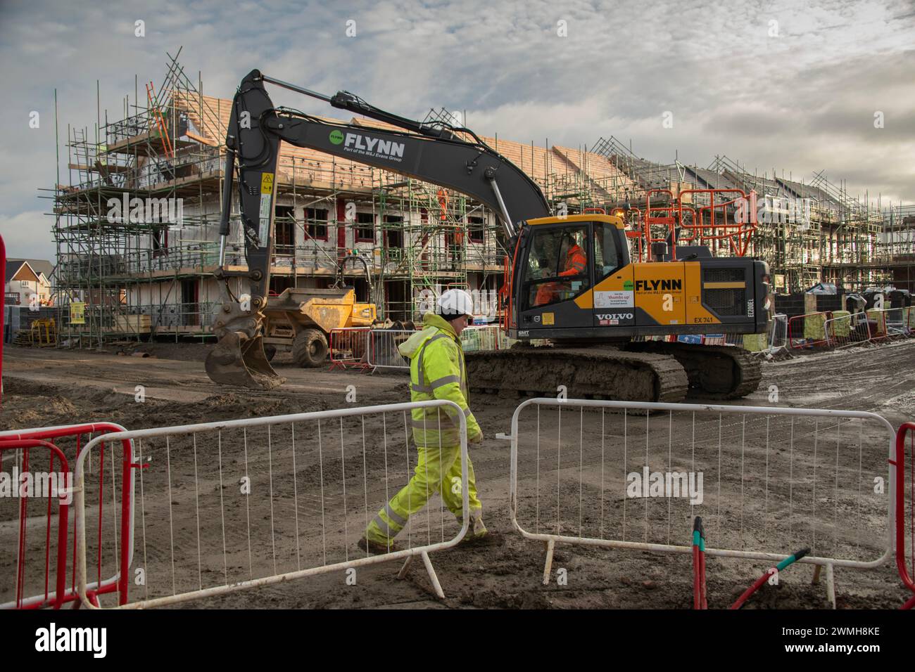 Nuova costruzione di case a Bristol Foto Stock