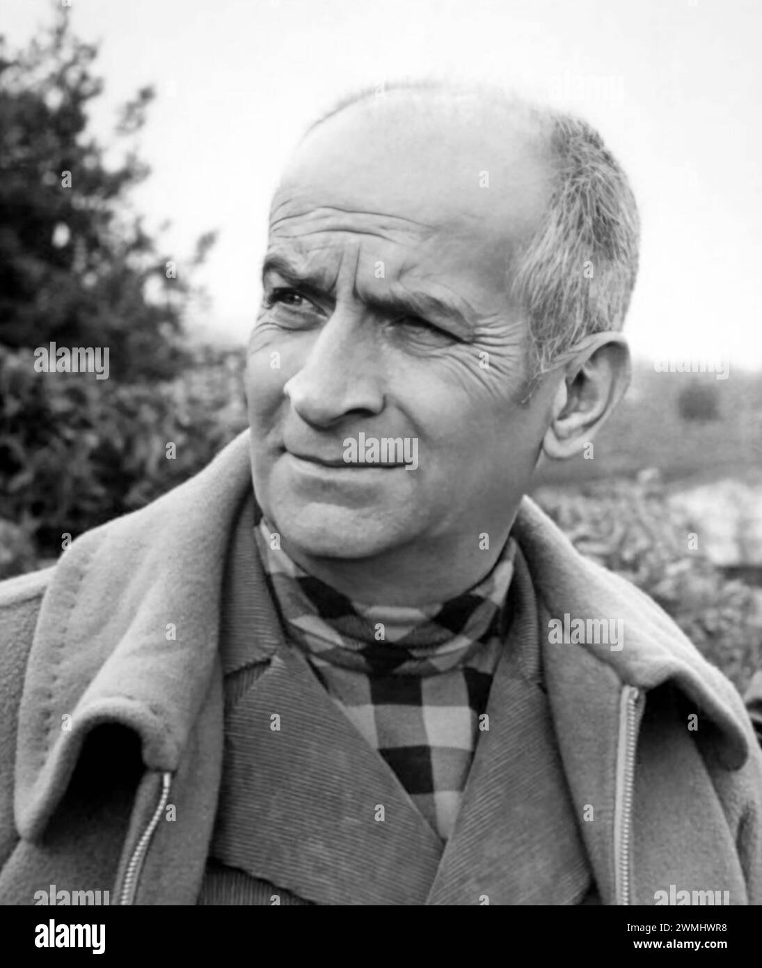 Louis de Funes. Ritratto dell'attore e comico francese Louis Germain David de Funès de Galarza (1914-1983) nel 1970 Foto Stock