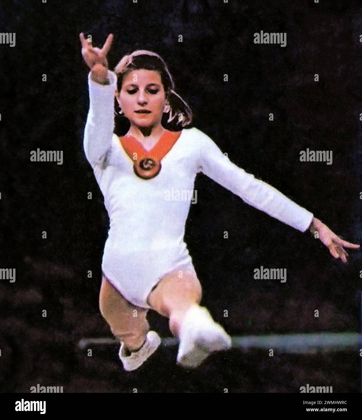 Olga Korbut. Ritratto della ginnasta bielorussa, Olga Valentinovna Korbut (B. 1955), c. 1972 Foto Stock
