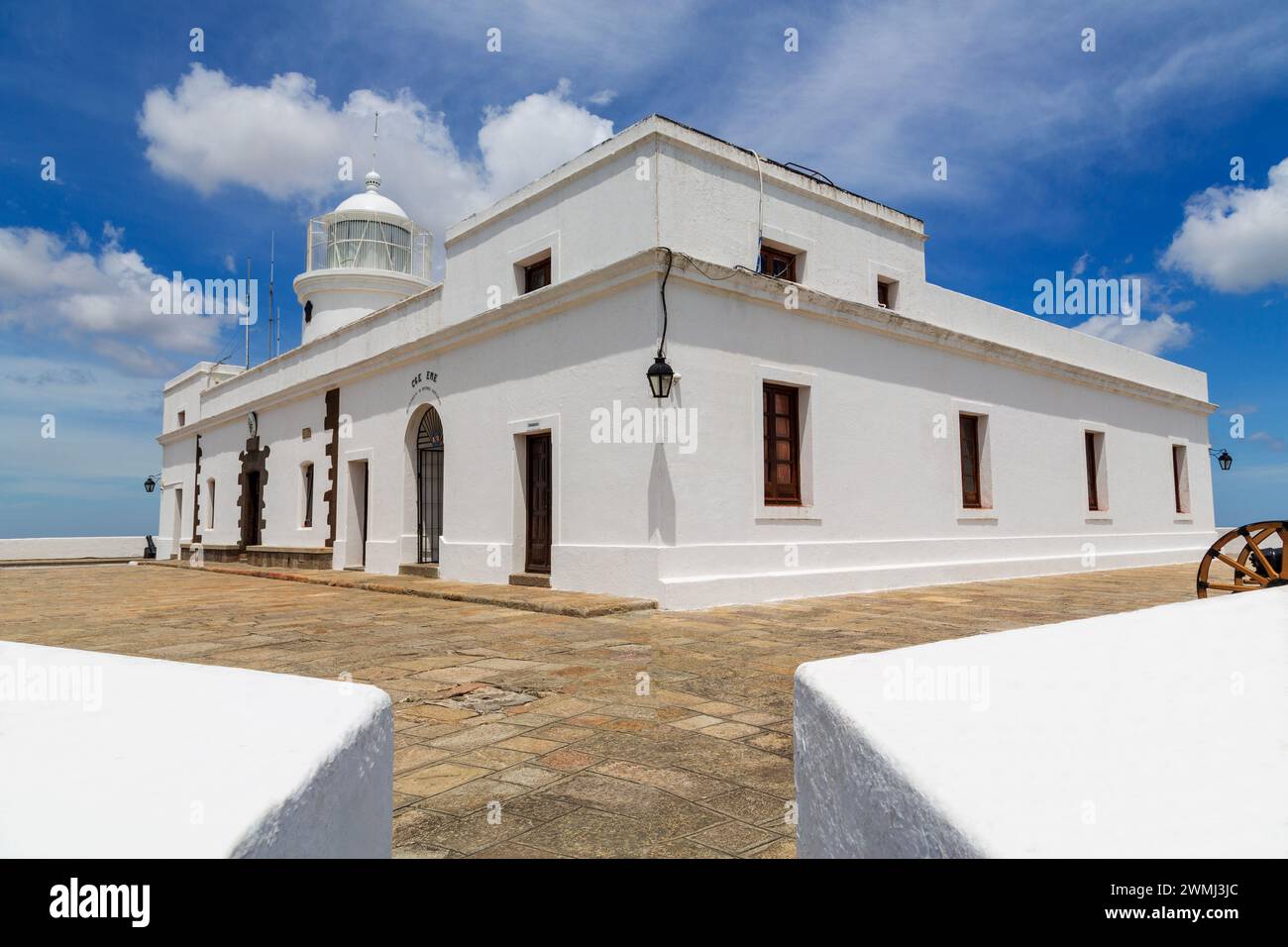 Faro di El Cerro de Montevideo, Montevideo, Uruguay, Sud America Foto Stock
