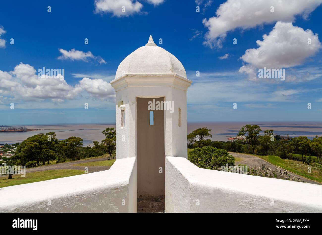 Faro di El Cerro de Montevideo, Montevideo, Uruguay, Sud America Foto Stock