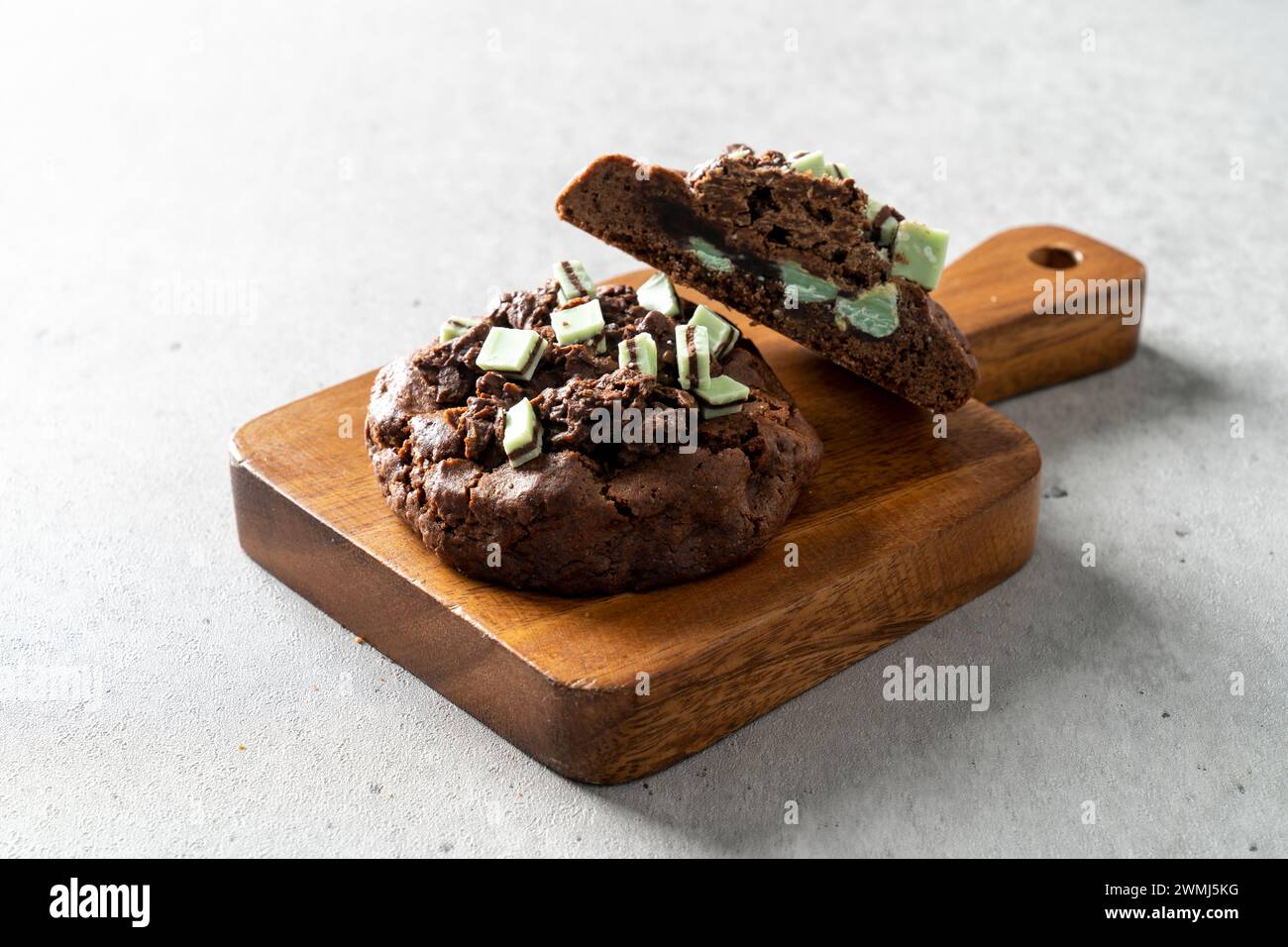 Piatto di cucina coreana dolci biscotti spuntini Matcha S'mores Foto Stock