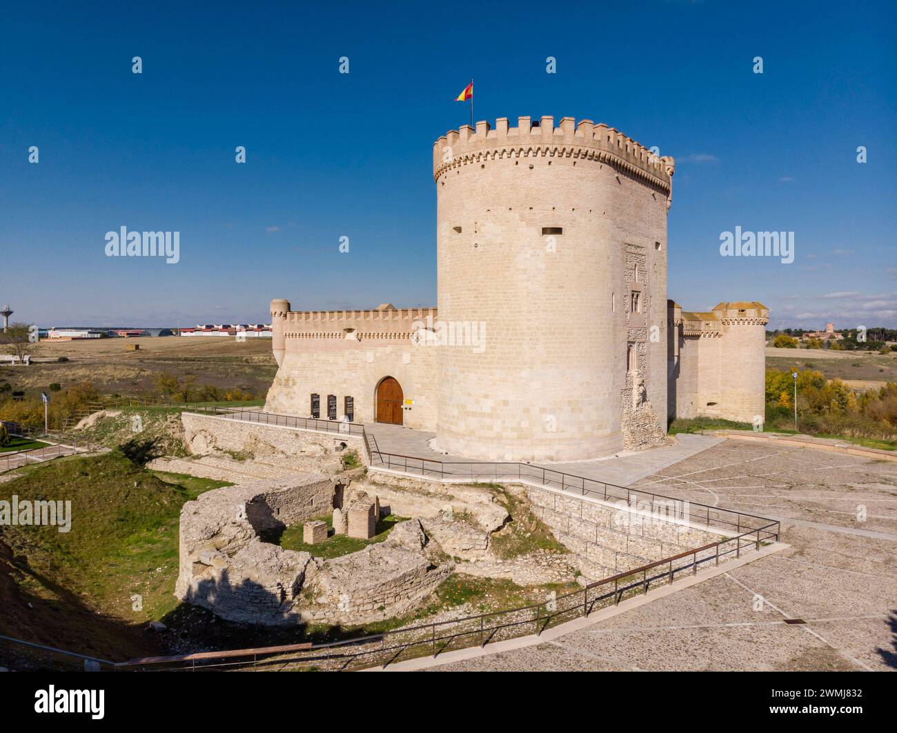 Castello di Arévalo, noto come Castello del Zúñiga, XV secolo, Arévalo, provincia di Ávila, Spagna Foto Stock