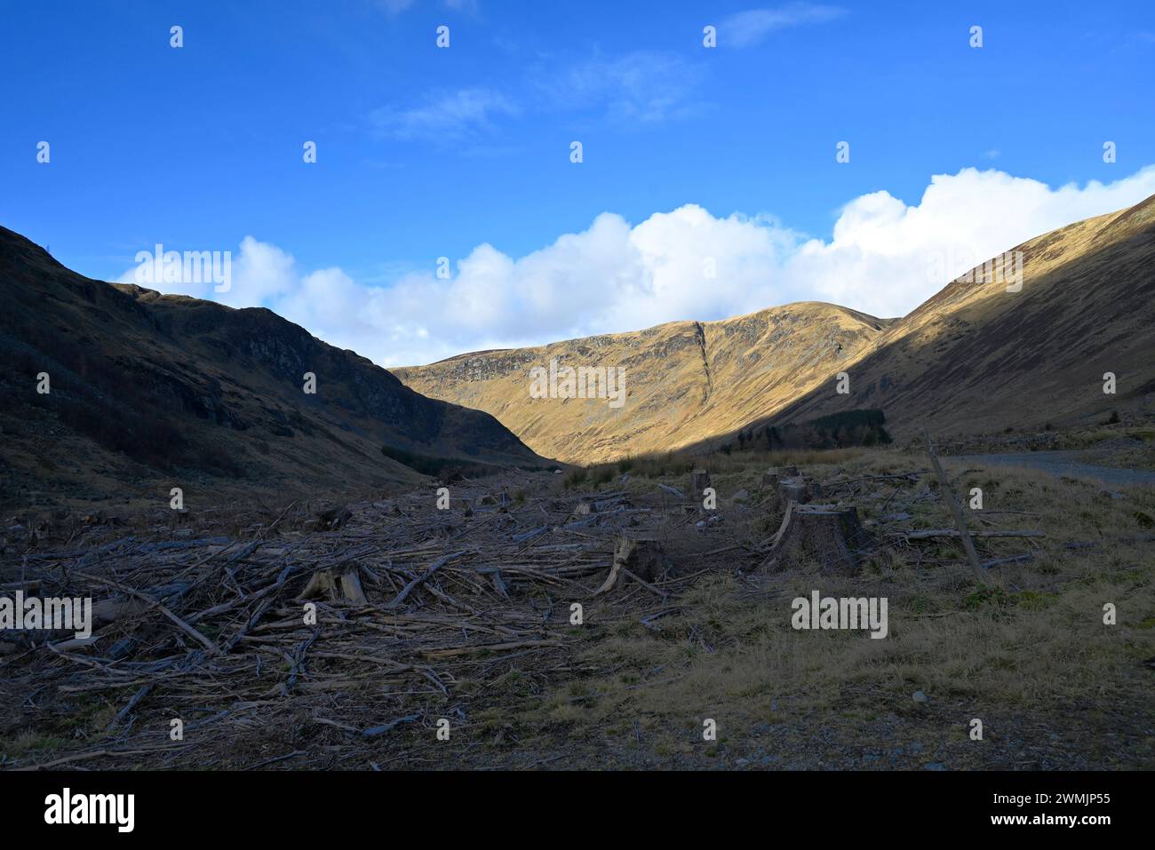 Fiume Cairngorms a sud della valle di Esk Foto Stock