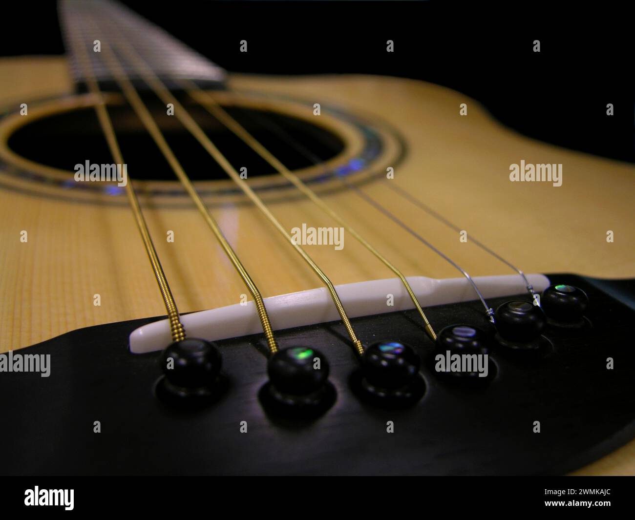 Corde per chitarra Foto Stock