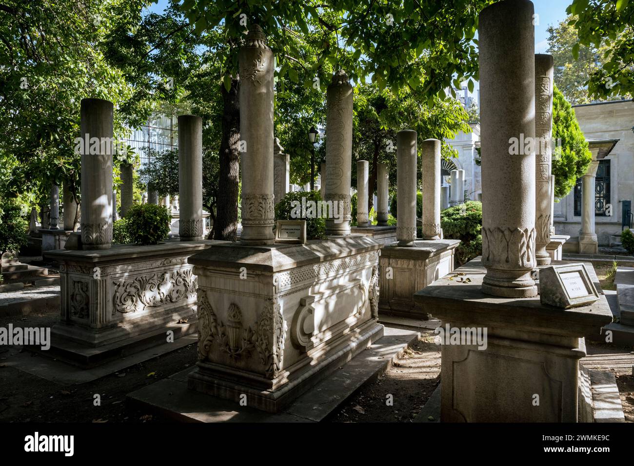 Cimitero di Mahmud II; Istanbul, Turchia Foto Stock