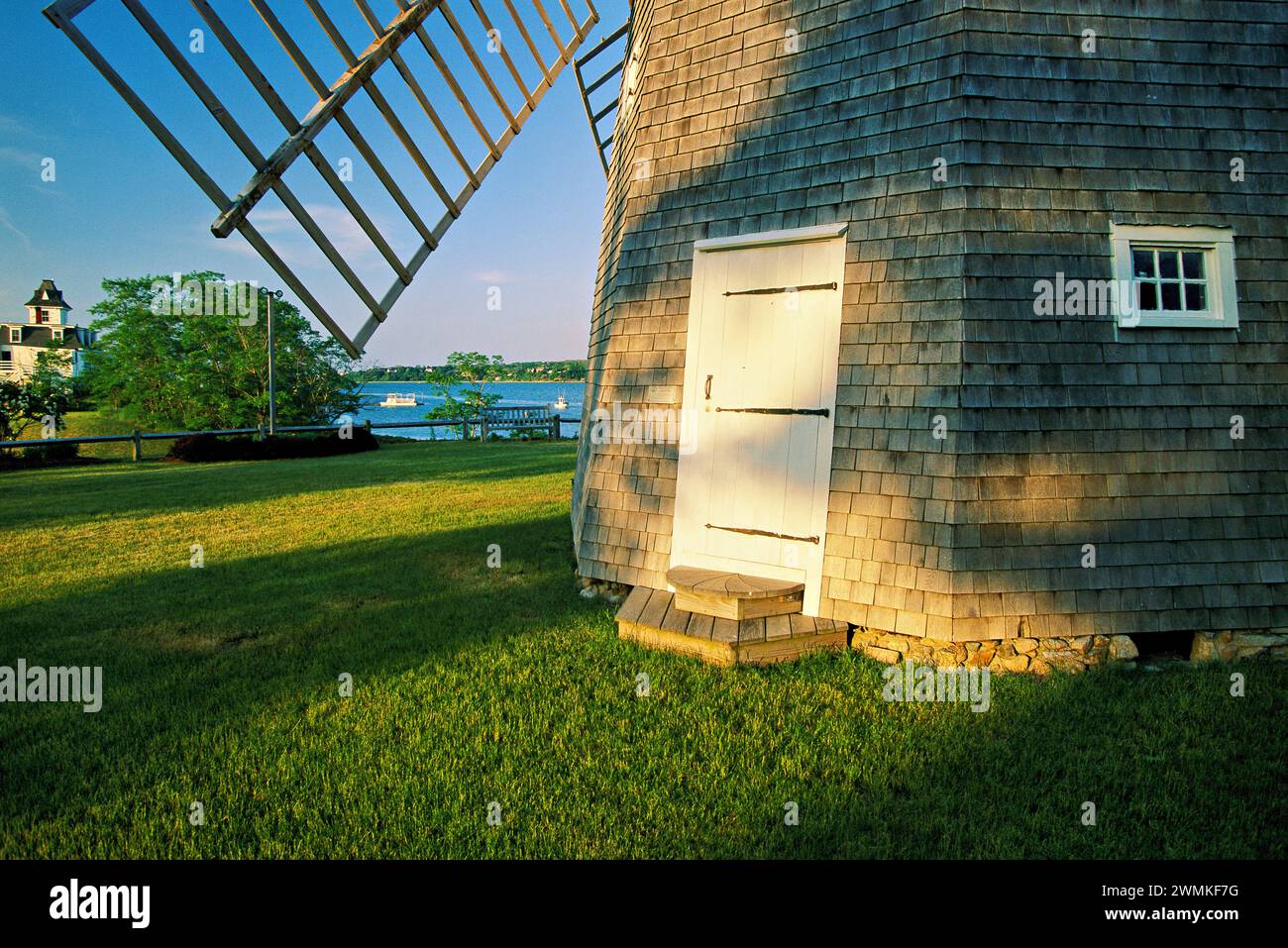 Jonathan Young Windmill a Orleans; Cape Cod, Massachusetts, Stati Uniti d'America Foto Stock