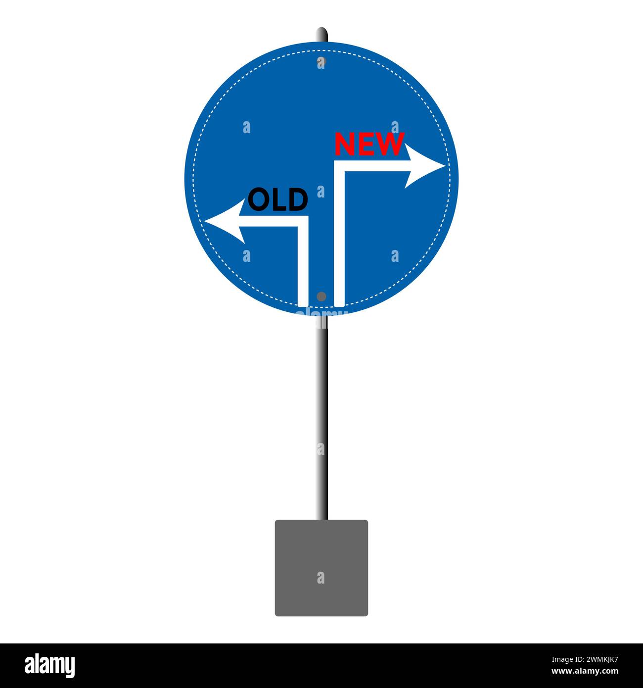 Le frecce nuove e vecchie indicano l'illustrazione vettoriale. Illustrazione Vettoriale