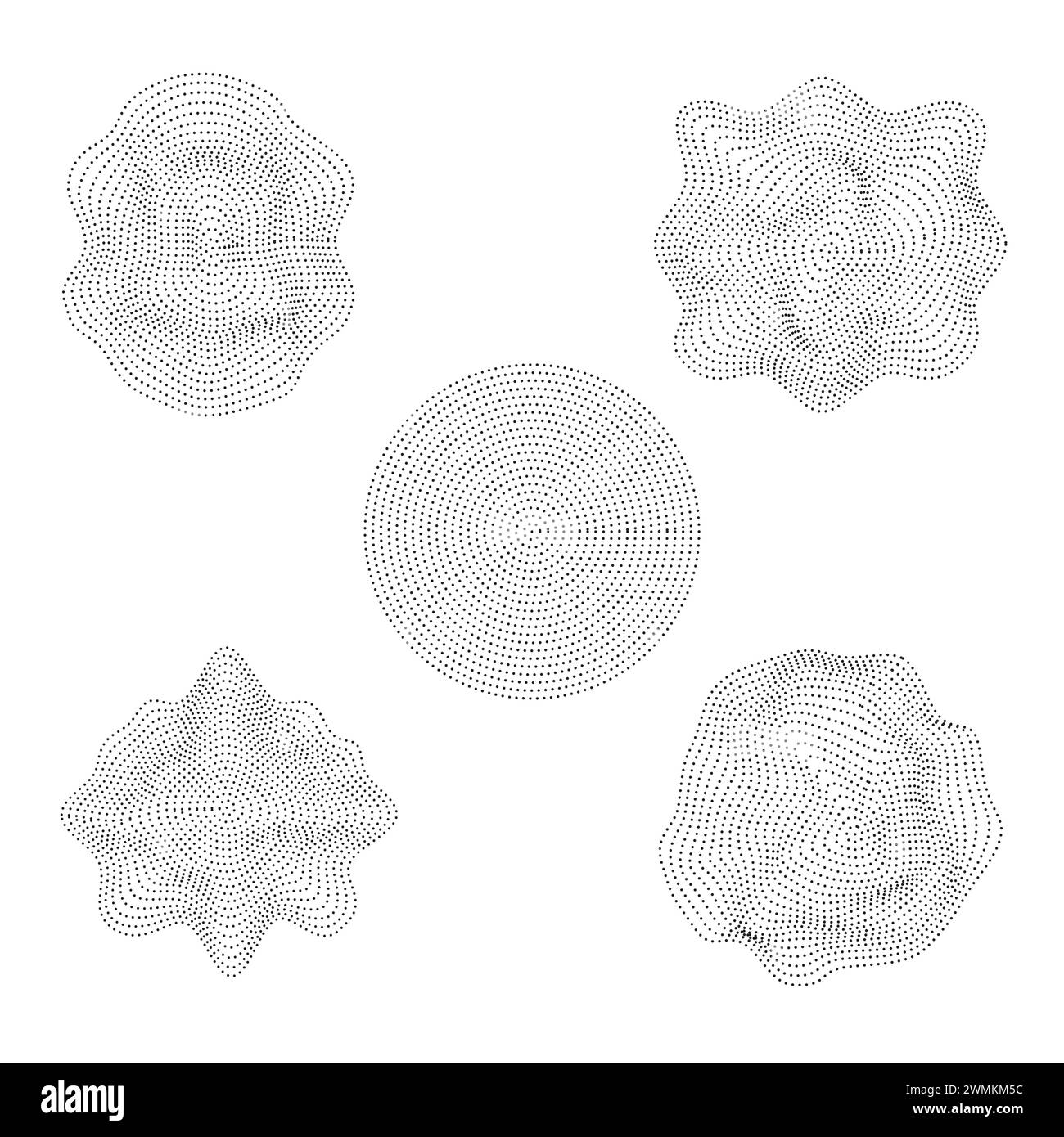 Illustrazione vettoriale della liquefazione ondulata moderna pattern senza cuciture di linee fluide astratte nello stile del modello di copertina della carta da parati. Illustrazione Vettoriale