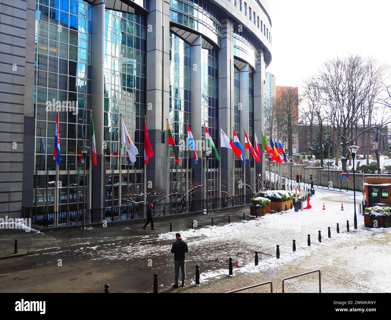 Quartiere europeo di Bruxelles, cuore dell'Unione europea, Belgio, UE Foto Stock