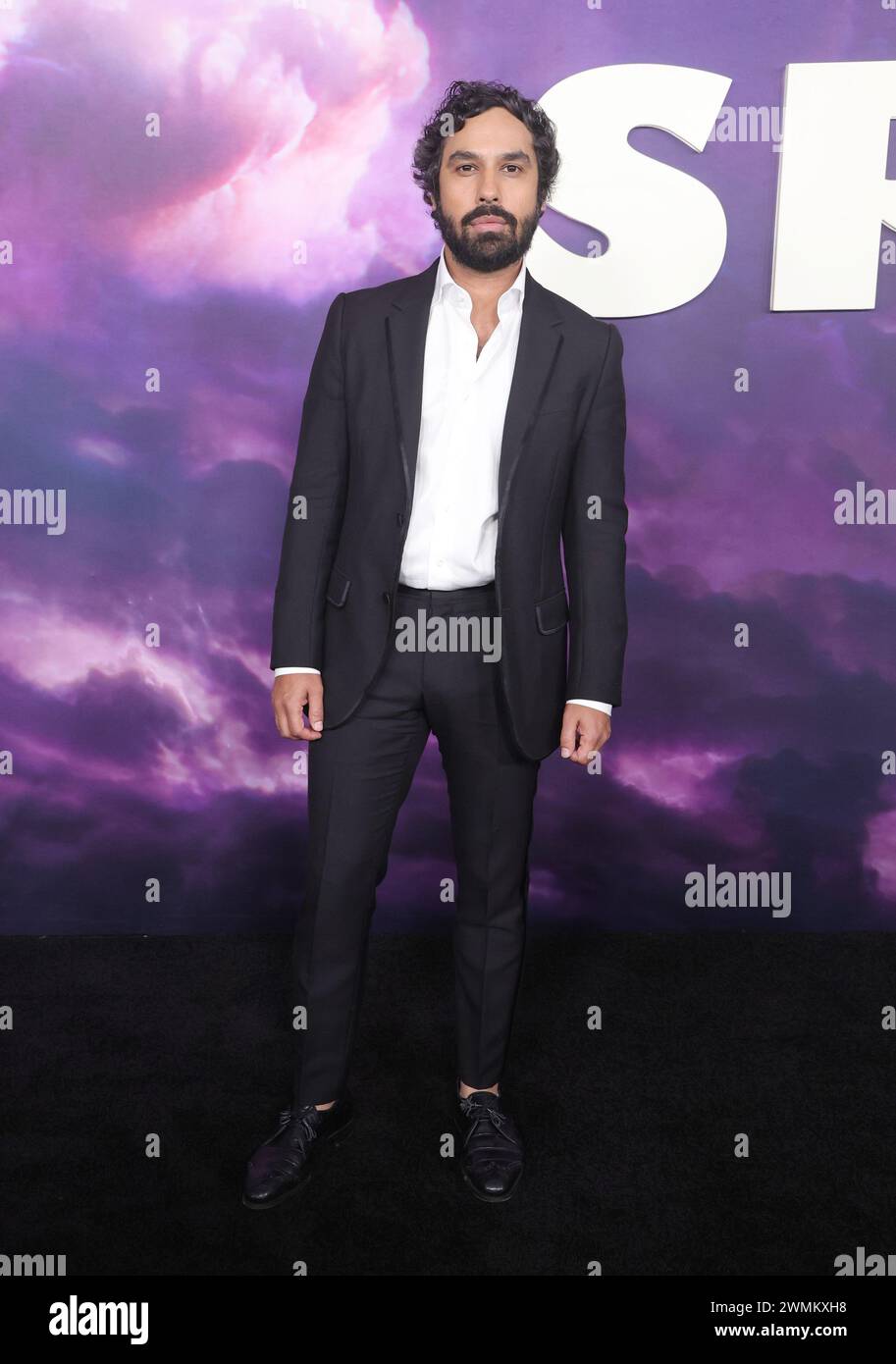 Las Angeles, California. 26 febbraio 2024. Kunal Nayyar alla proiezione speciale di Spaceman il 26 febbraio 2024 all'Egyptian Theater di Los Angeles, California. Crediti: Faye Sadou/Media Punch/Alamy Live News Foto Stock