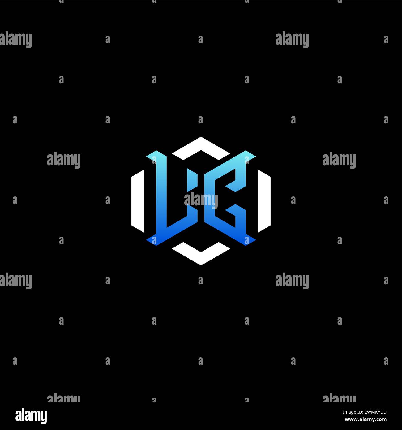 Idee iniziali per il concetto di gioco LC per team di sport, contrazione, streamer e videogamer Illustrazione Vettoriale