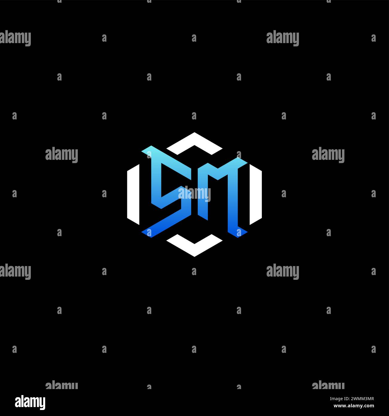 Idee iniziali per il concetto di gioco SM per team di sport, Twitch, streamer e gamer Illustrazione Vettoriale
