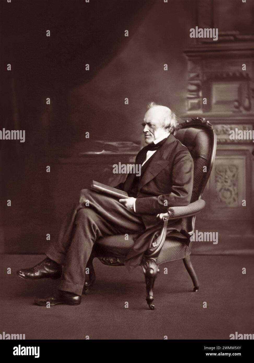 Sir Charles Lyell, i baronetto, FRS (1797-1875) è stato un avvocato britannico e il più importante geologo del suo tempo. È noto soprattutto per il suo libro Principles of Geology che ha reso popolare il concetto di uniformitarismo. Foto Stock