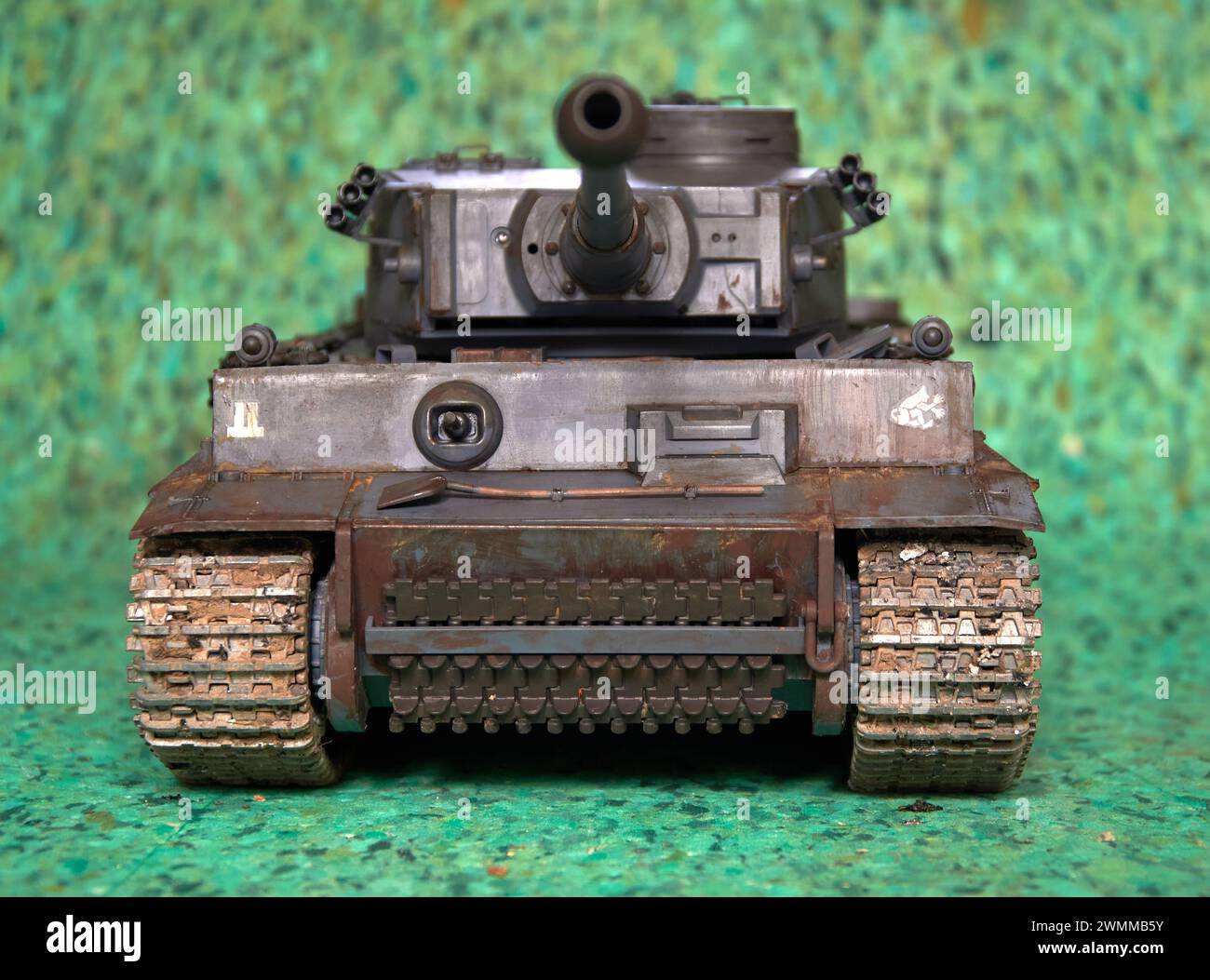 Modello in scala tedesco WW2 Tiger 1 Foto Stock