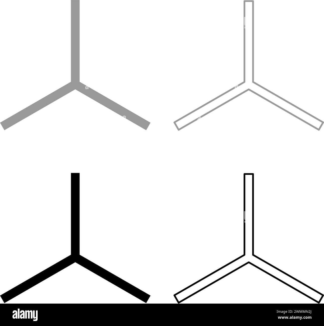 Spazio di modellazione della misurazione del sistema di coordinate dell'asse 3D icona del set tridimensionale XYZ grigio nero immagine vettoriale semplice contorno pieno Illustrazione Vettoriale