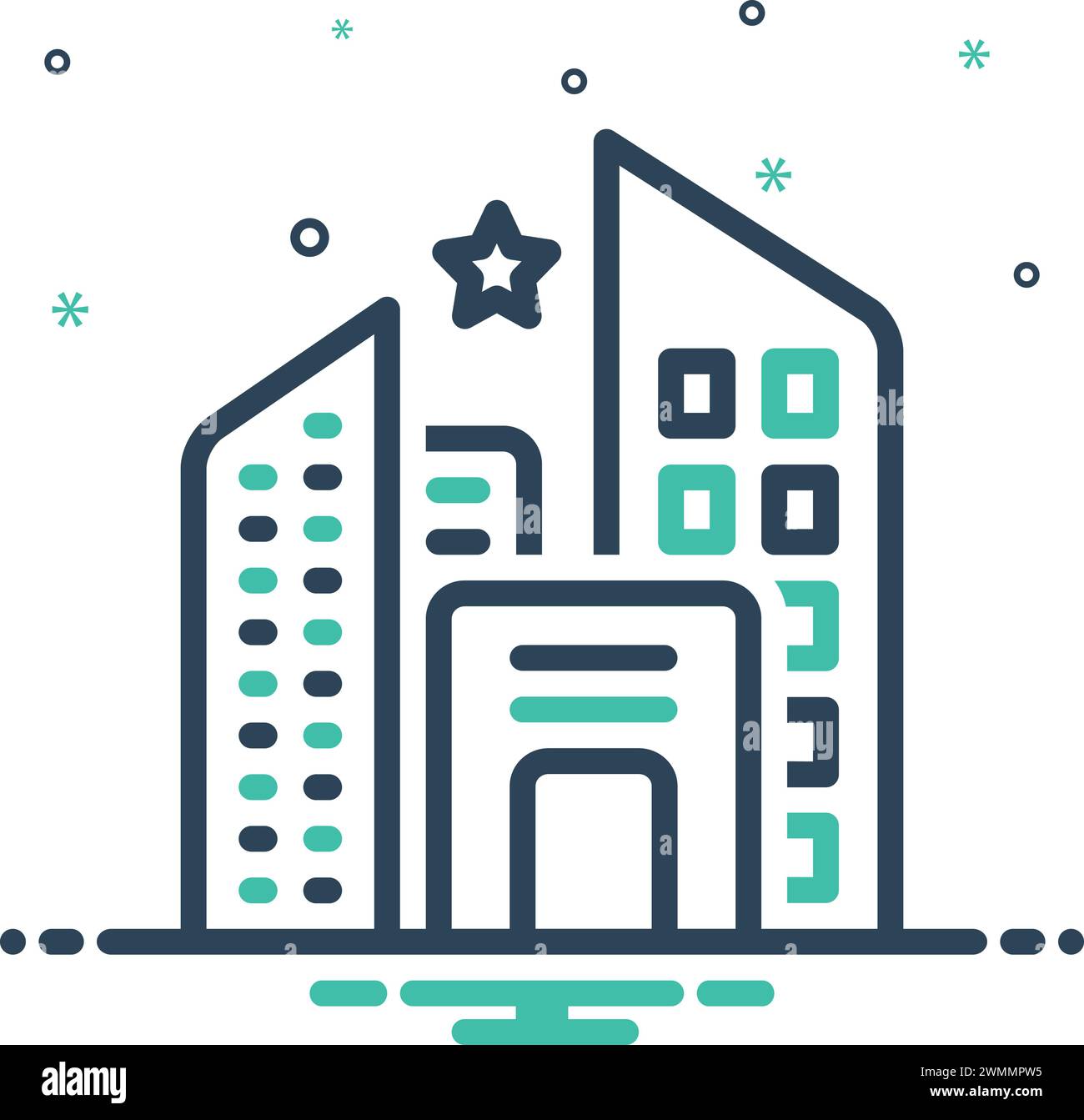 Icona per le aziende, edilizia Illustrazione Vettoriale