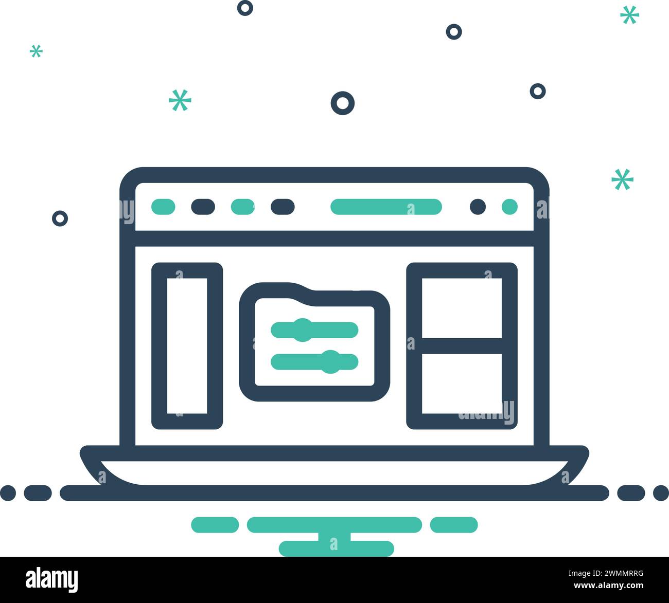 Icona per barra degli strumenti,browser Illustrazione Vettoriale