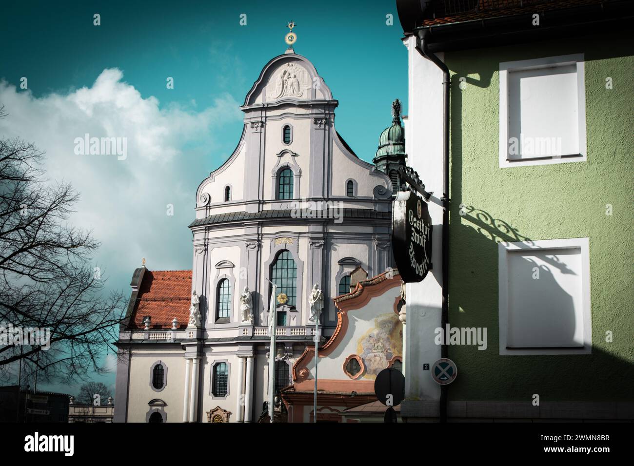 Basilika St Anna ad Altotting, Germania, Baviera, città di pellegrinaggio cattolico Foto Stock