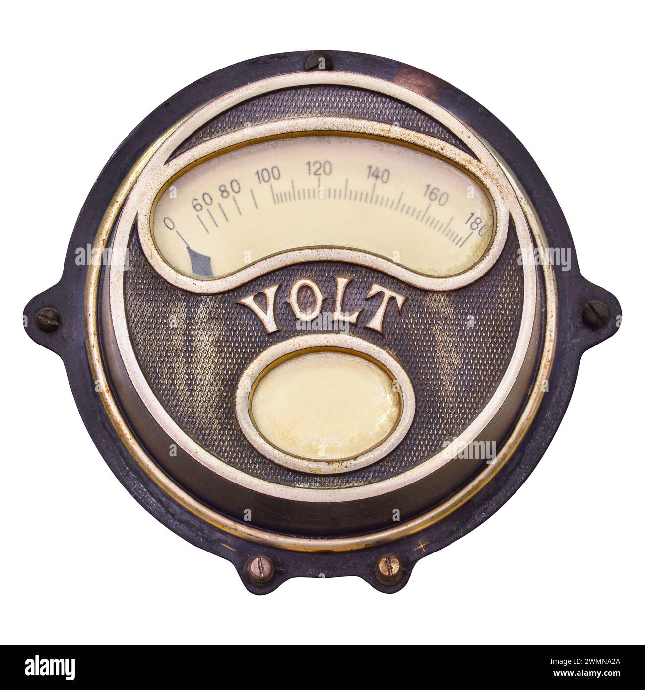 Voltmetro Analogico Simoni Racing VM/A - Sfondo Nero, Luce Rossa, 2 Pollici