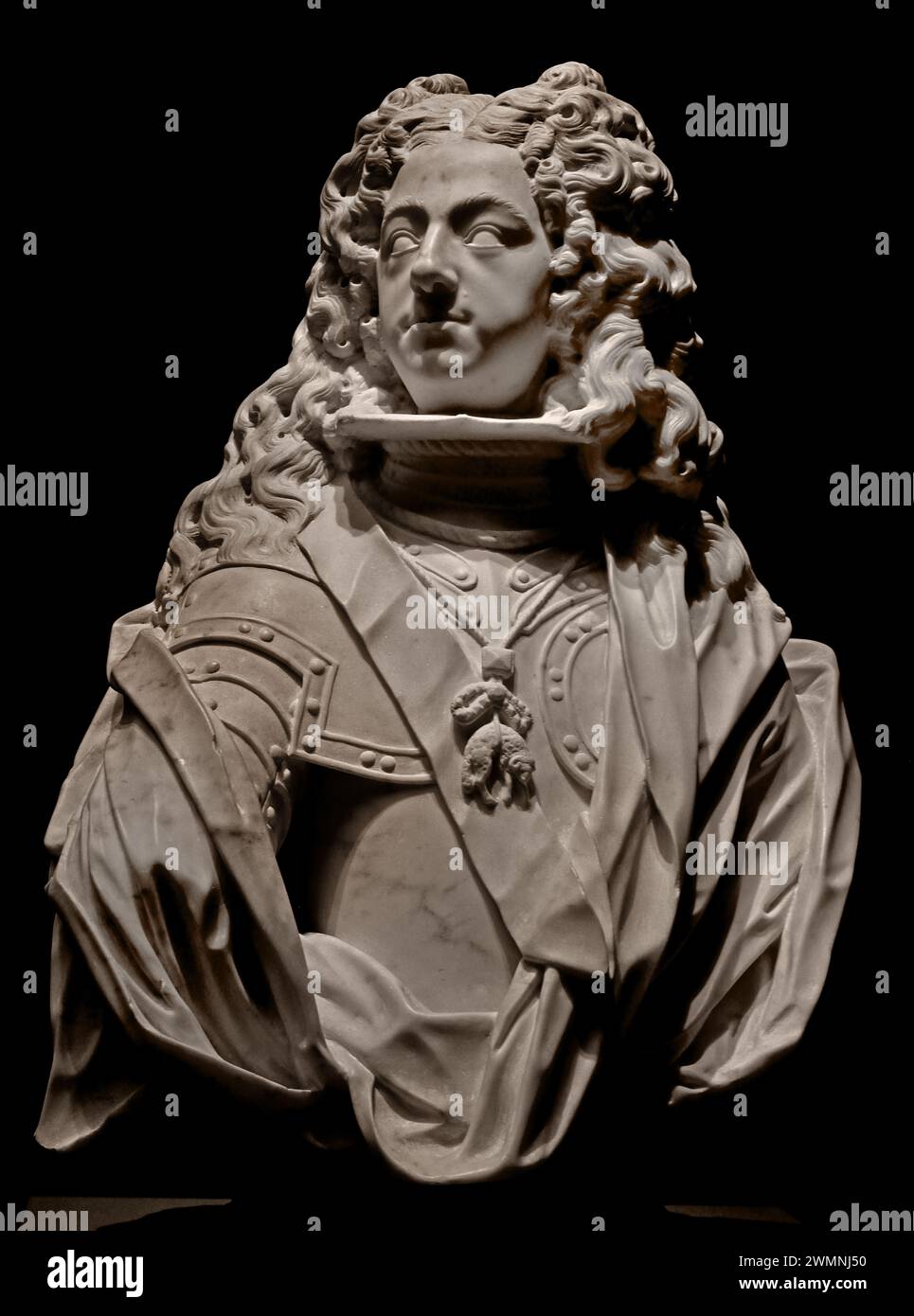 Re Filippo V di Spagna 1700 di Jan Pieter Baurscheit i 1669-1728 Museo reale di Belle Arti, Anversa, Belgio, Belgio. Foto Stock