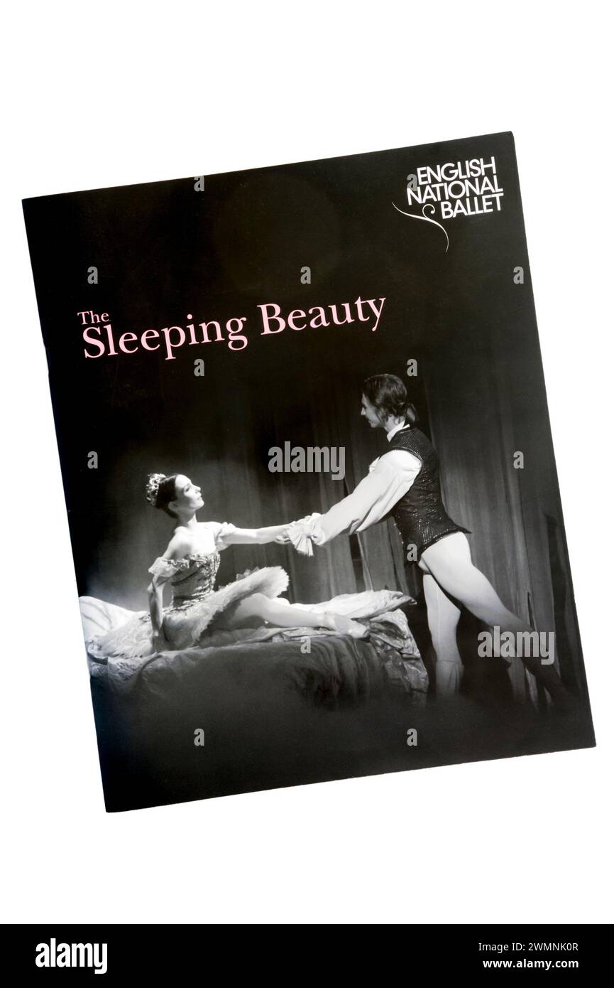 Programma per l'English National Ballet 2012 produzione de la bella addormentata di Tchaikovsky. Foto Stock