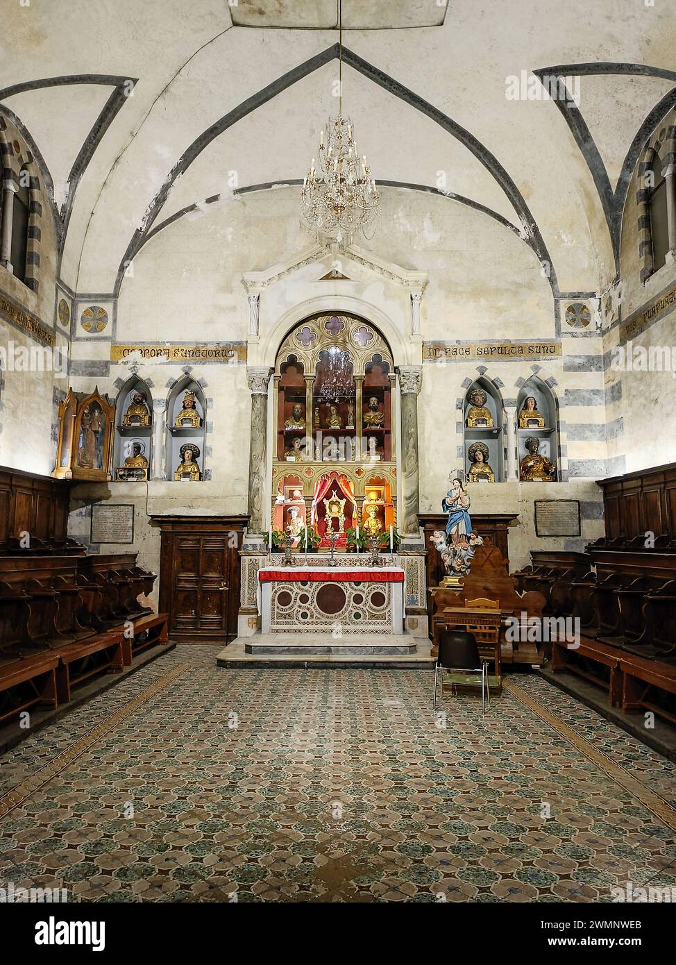 La cappella della riconciliazione all'interno della cattedrale di Amalfi Foto Stock