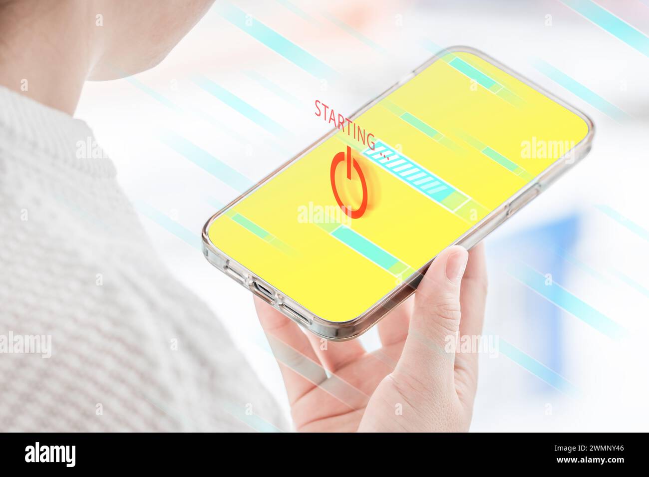 Avviare una nuova attività. Strategia e obiettivi di pianificazione. Sicurezza informatica e aggiornamento software Foto Stock