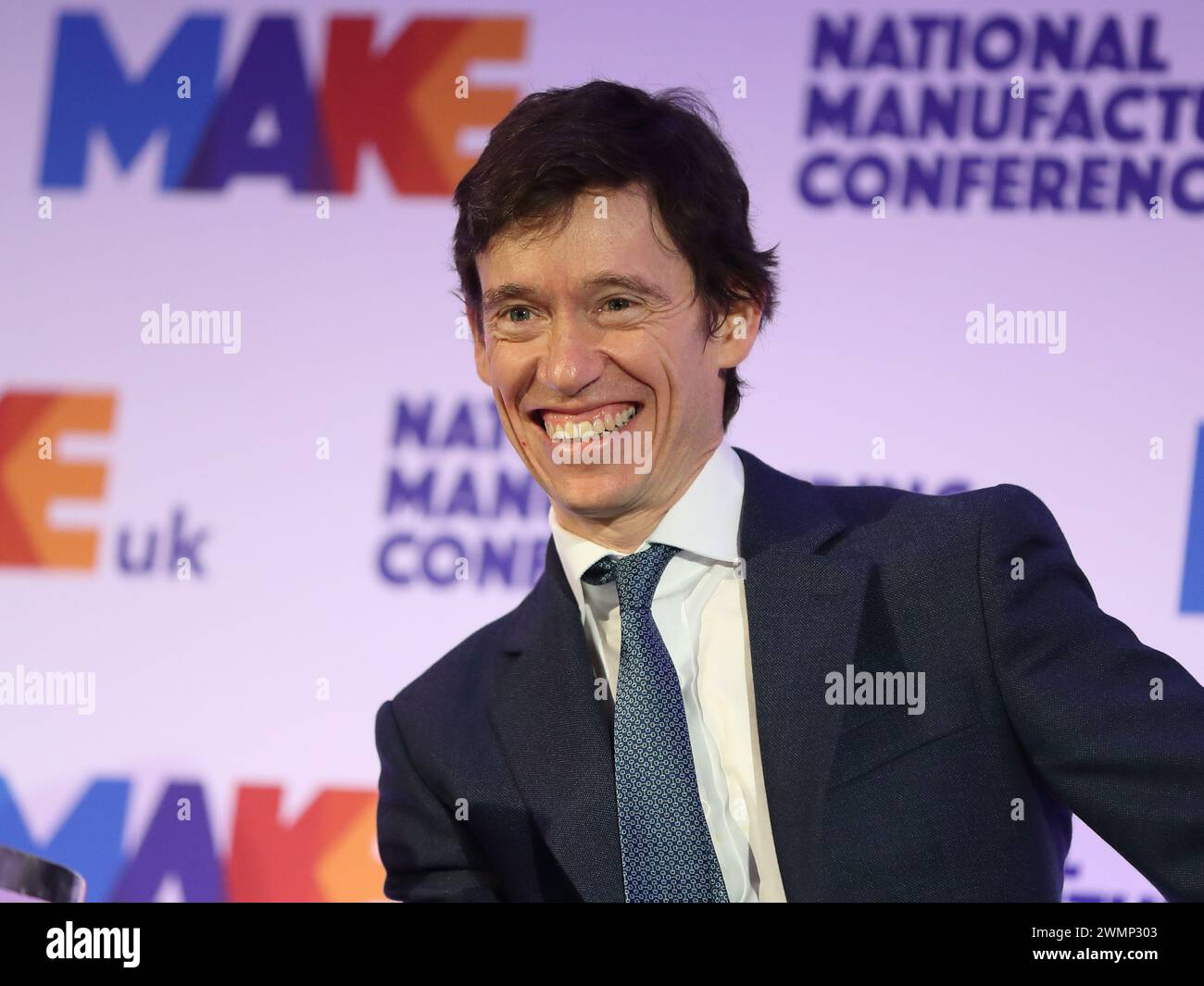 Londra, Regno Unito. 27 febbraio 2024. Rory Stewart OBE ha affrontato la Make UK National Manufacturing Conference 2024. Crediti: Uwe Deffner/Alamy Live News Foto Stock