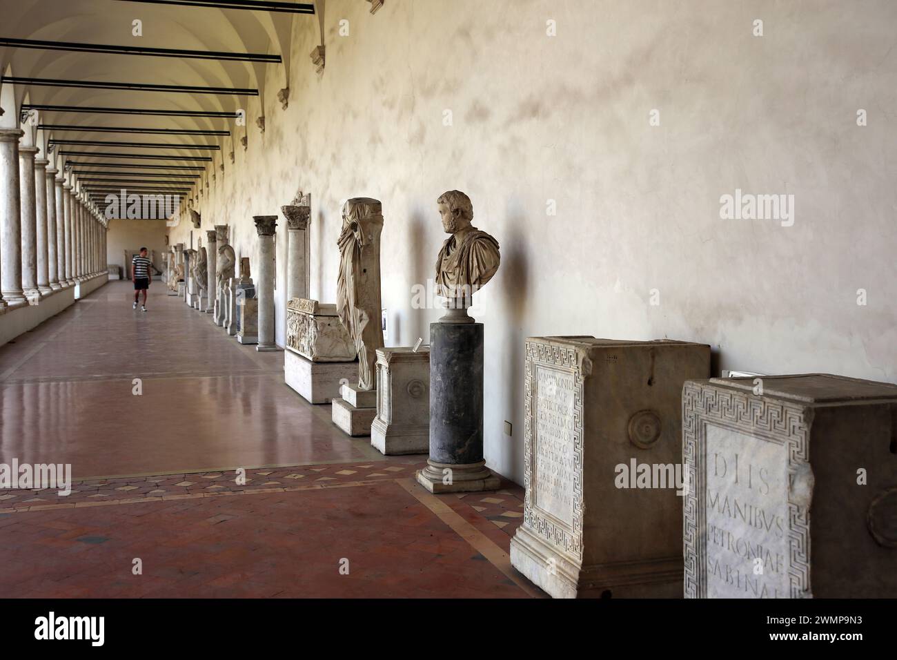 Italia. Roma. Museo nazionale romano. Bagni di Diocleziano. Foto Stock