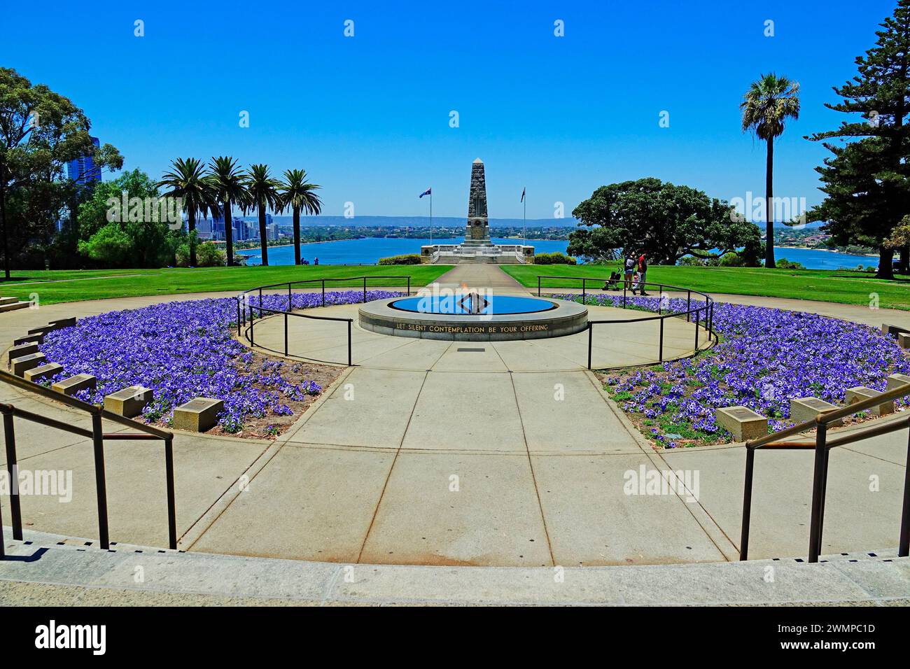 Perth, Australia World War i Memorial a Kings Park, capitale dell'Australia Occidentale, costa sudoccidentale, fiume Swan Foto Stock