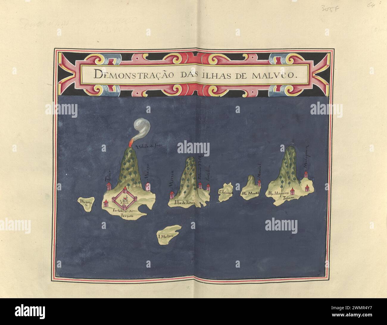 Descrizione delle isole Molucche 1651 Foto Stock