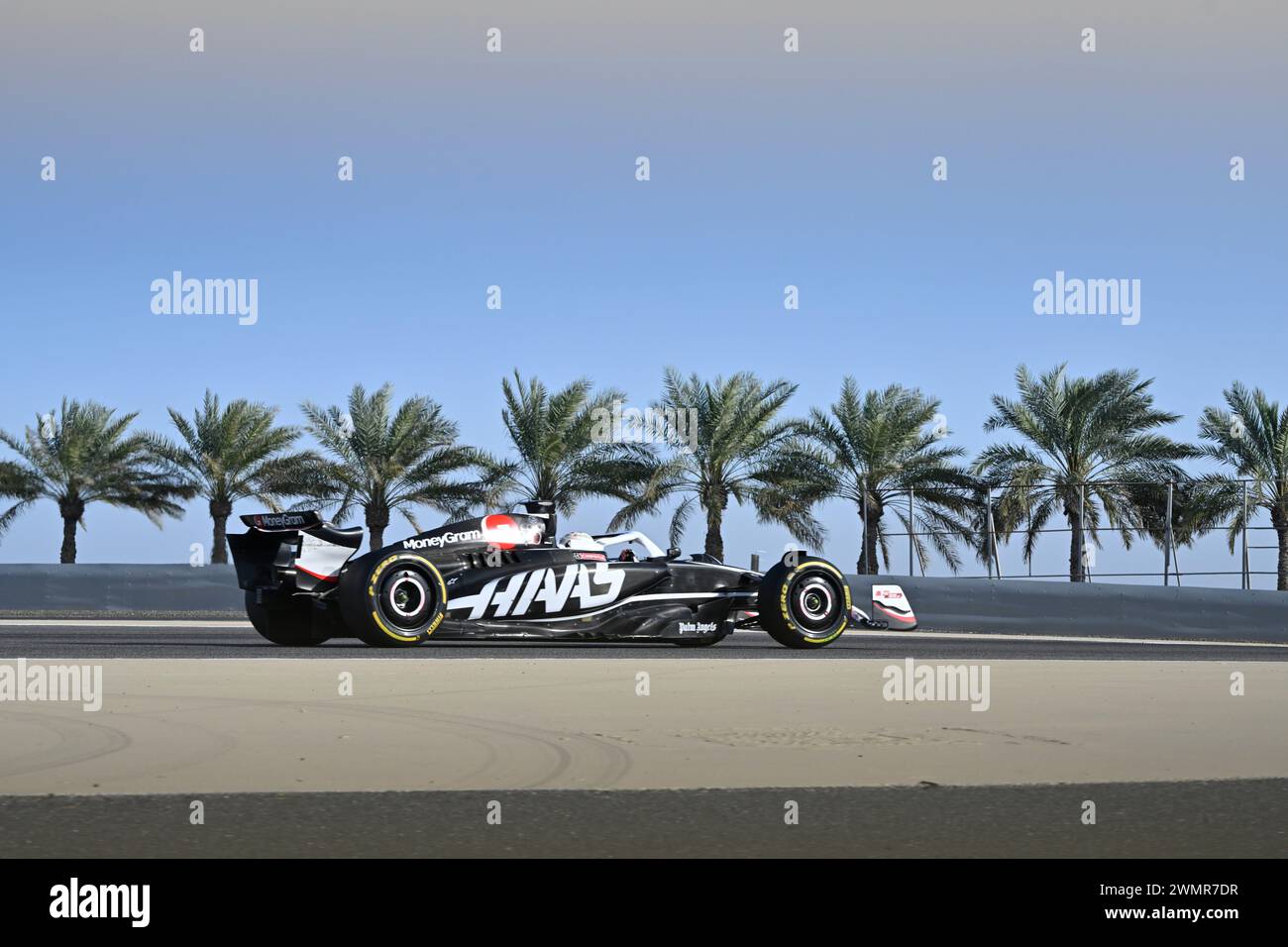 Sakhir, Bahrein. 22 febbraio 2024. BAHREIN, Sakhir, 22: 20 febbraio, Kevin MAGNUSSEN, DEN, Haas F1 Team durante il secondo giorno dei test di F1 al Bahrain International Circuit il 22 febbraio 2024 in Bahrain, test pre-stagione di Formula 1, foto e copyright Jerry ANDRE/ATP Images (ANDRE Jerry/ATP/SPP) credito: SPP Sport Press Photo. /Alamy Live News Foto Stock