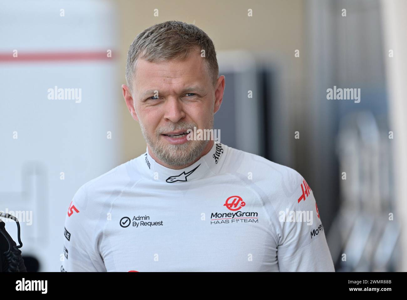 Sakhir, Bahrein. 22 febbraio 2024. BAHREIN, Sakhir, 22: 20 febbraio, Kevin MAGNUSSEN, DEN, Haas F1 Team durante il secondo giorno dei test di F1 al Bahrain International Circuit il 22 febbraio 2024 in Bahrain, test pre-stagione di Formula 1, foto e copyright Jerry ANDRE/ATP Images (ANDRE Jerry/ATP/SPP) credito: SPP Sport Press Photo. /Alamy Live News Foto Stock