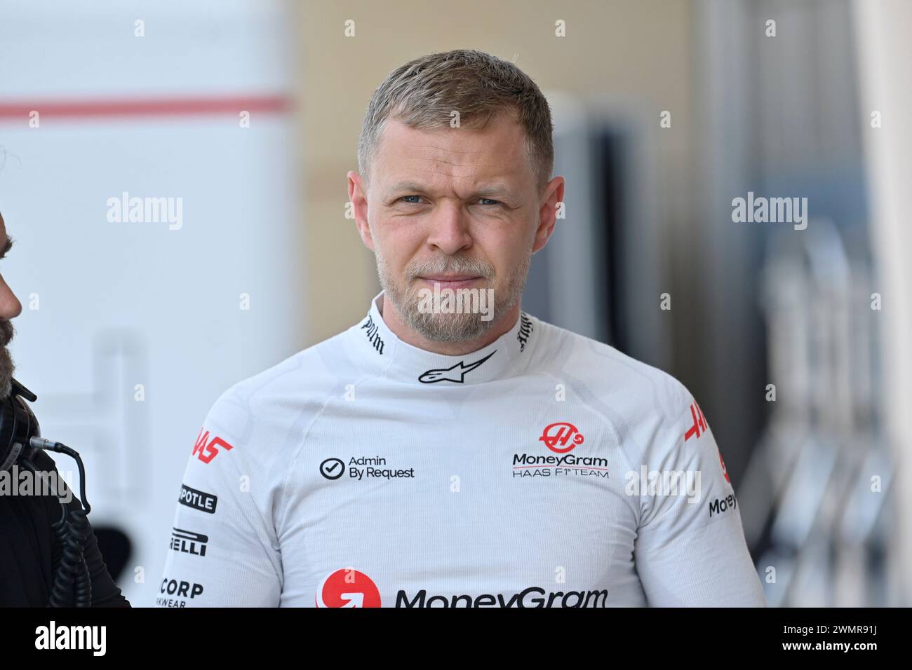 Sakhir, Bahrein. 22 febbraio 2024. BAHREIN, Sakhir, 22: 20 febbraio, Kevin MAGNUSSEN, DEN, Haas F1 Team durante il secondo giorno dei test di F1 al Bahrain International Circuit il 22 febbraio 2024 in Bahrain, test pre-stagione di Formula 1, foto e copyright Jerry ANDRE/ATP Images (ANDRE Jerry/ATP/SPP) credito: SPP Sport Press Photo. /Alamy Live News Foto Stock