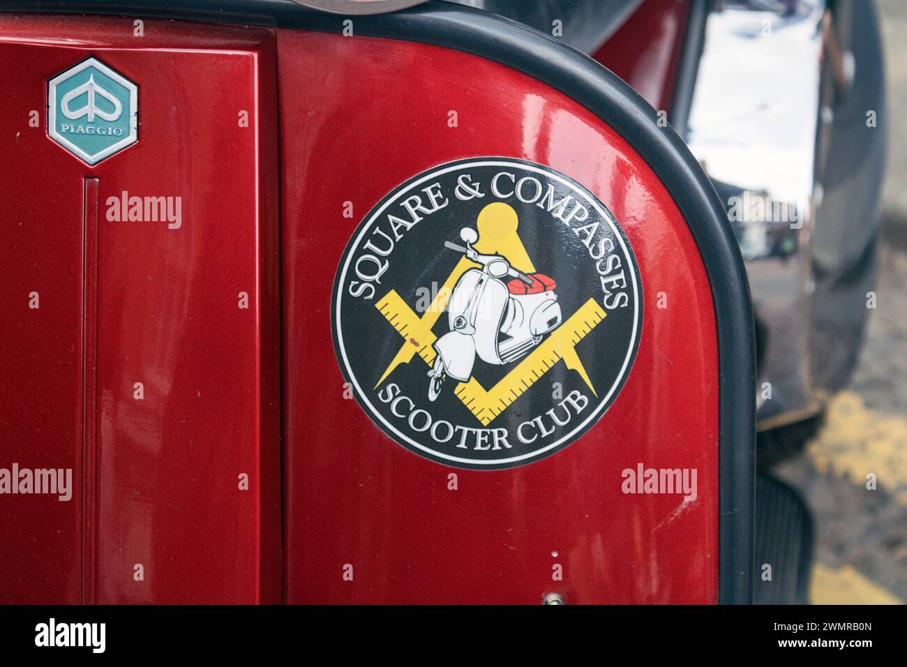 Vespa. Ribble Valley Scooter Rally 2022. Foto Stock