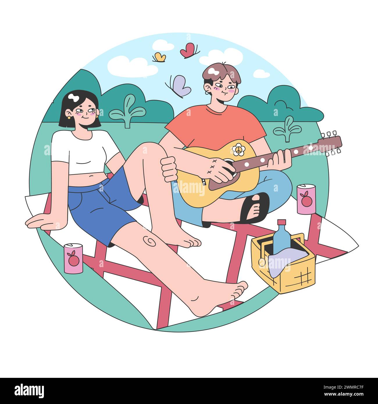 Idea del terzo posto. Ambiente sociale, separato da casa e luogo di lavoro. Sviluppo della vita nella comunità, interazione tra le persone e zona di comunicazione. Illustrazione vettoriale piatta Illustrazione Vettoriale